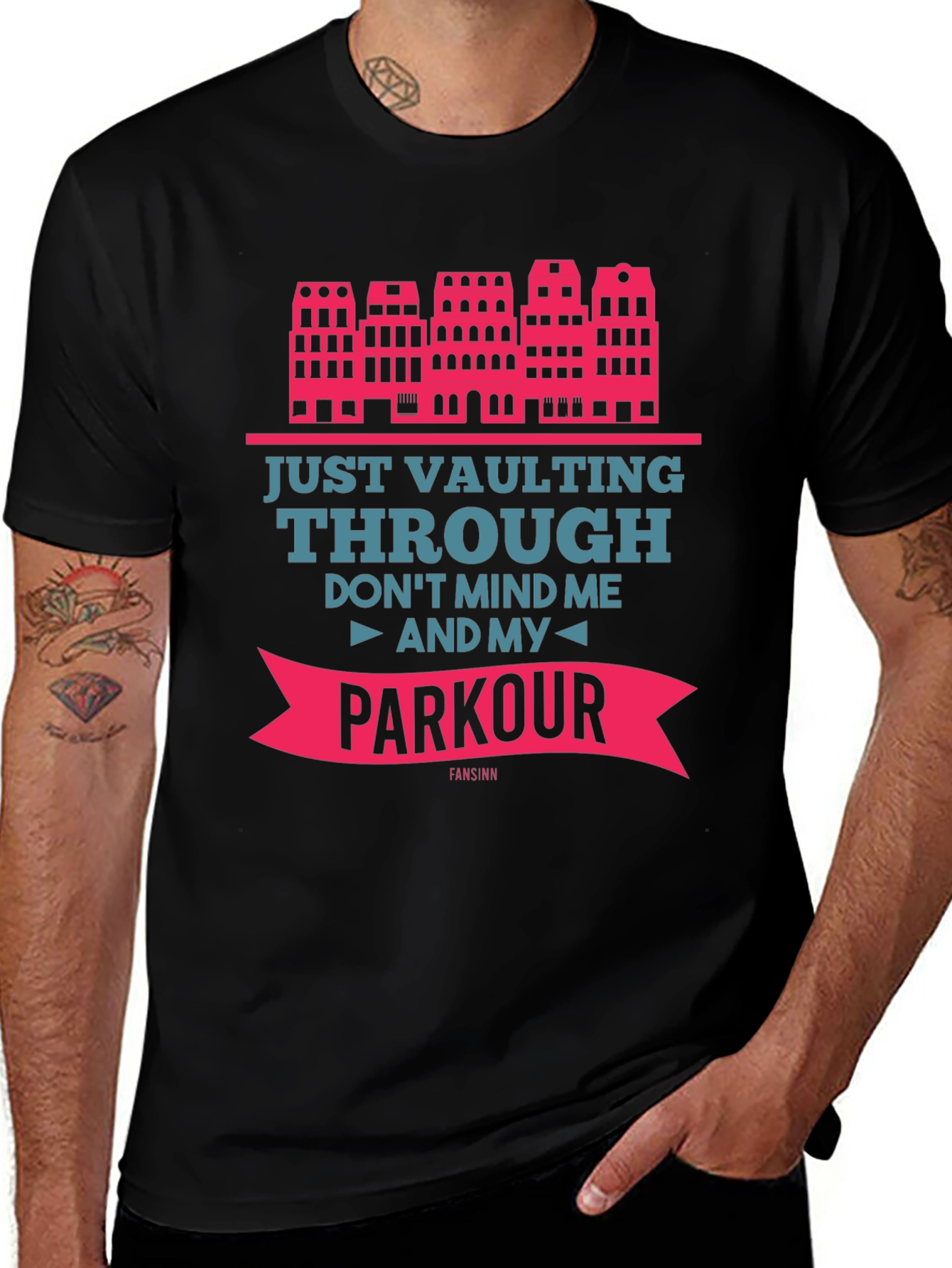Variant 30 of Just Vaulting Through Parkour T-Shirt