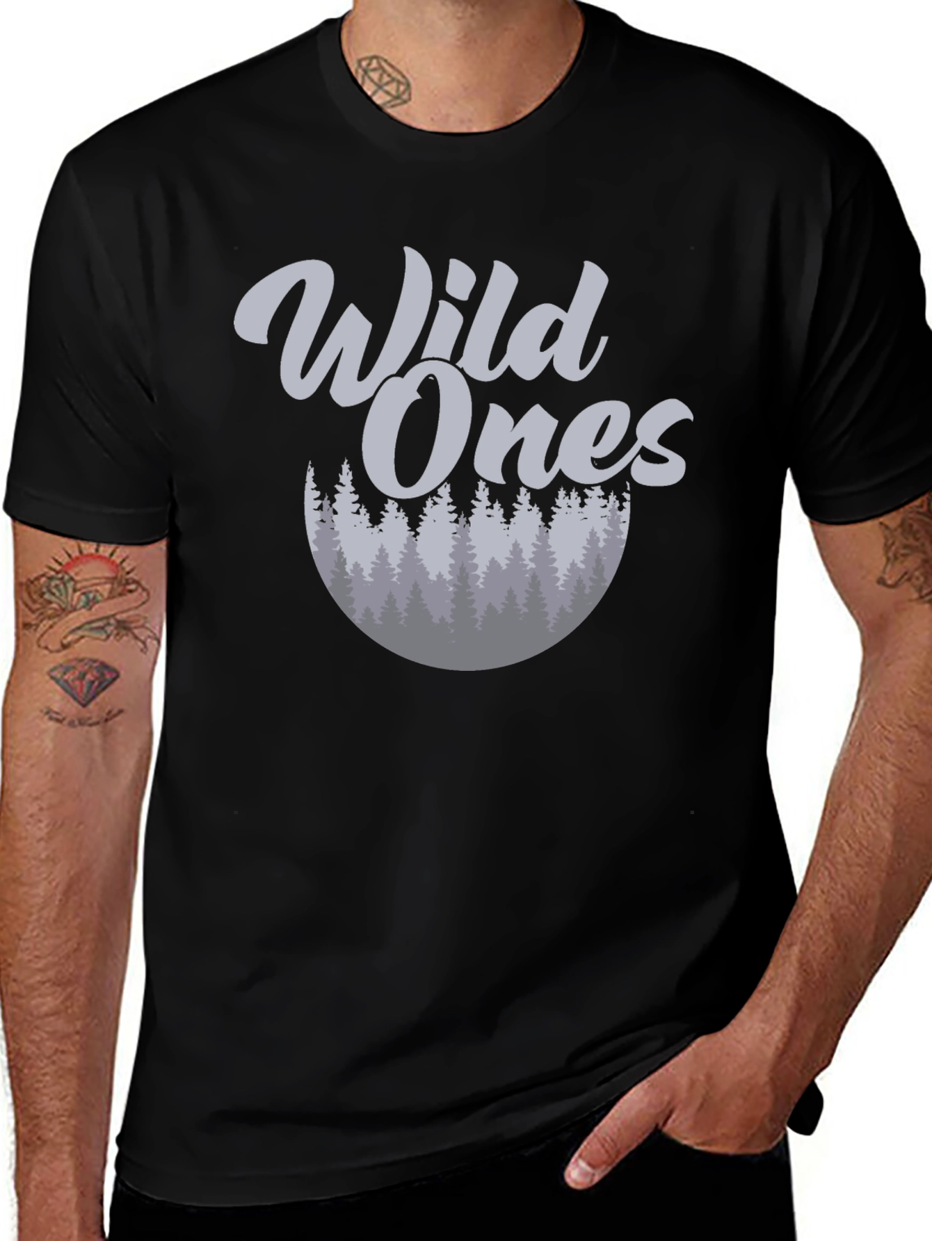 Variant 12 of Wild Ones Tree Graphic Tee - Nature Lover Shirt