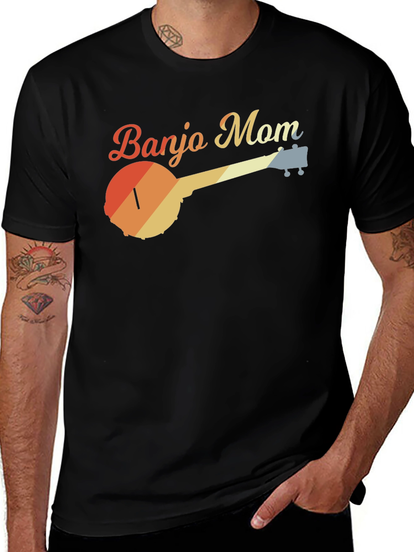 Variant 24 of Retro Banjo Mom Graphic Tee