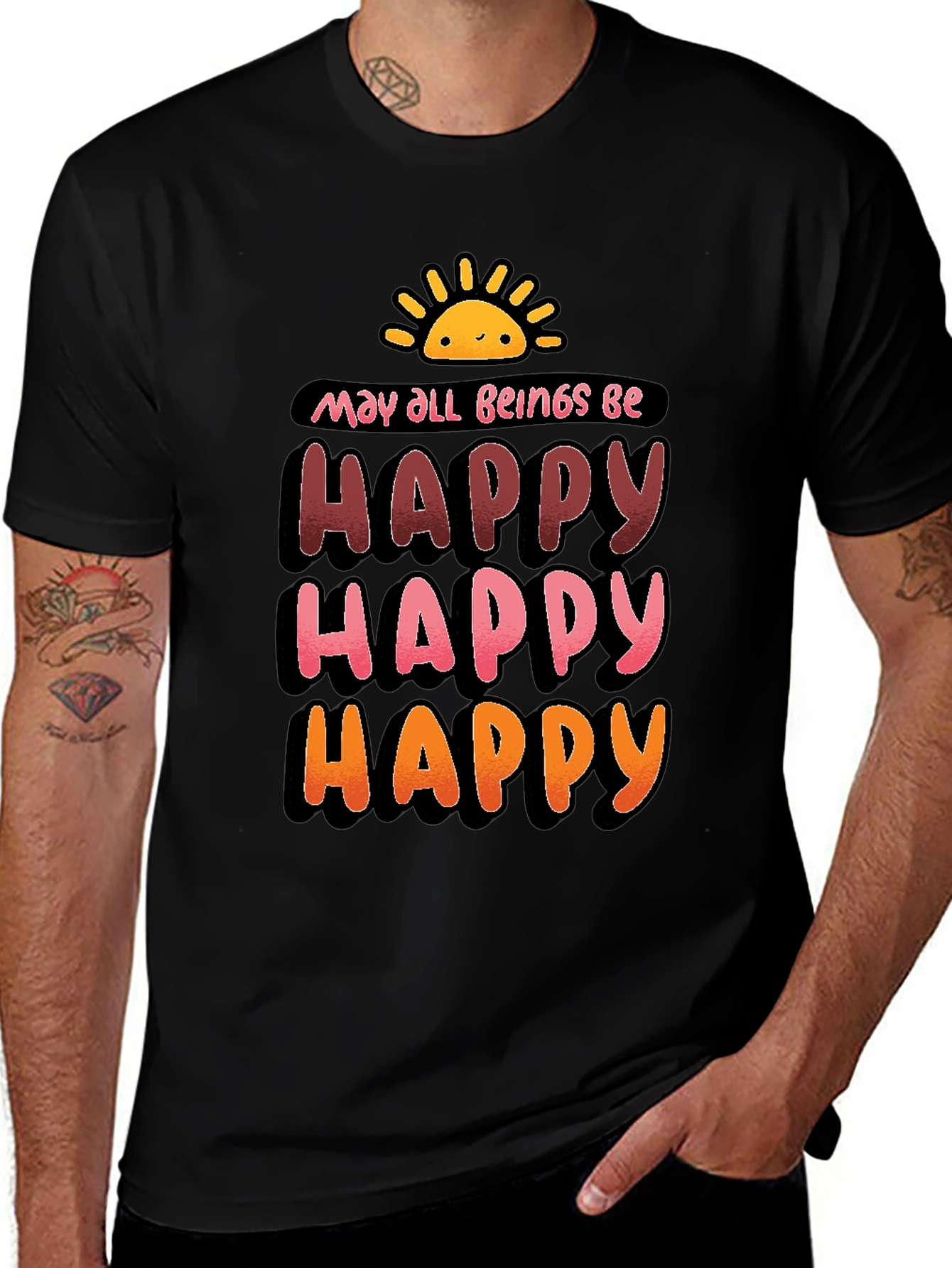 Variant 22 of Happy Beings Graphic T-Shirt