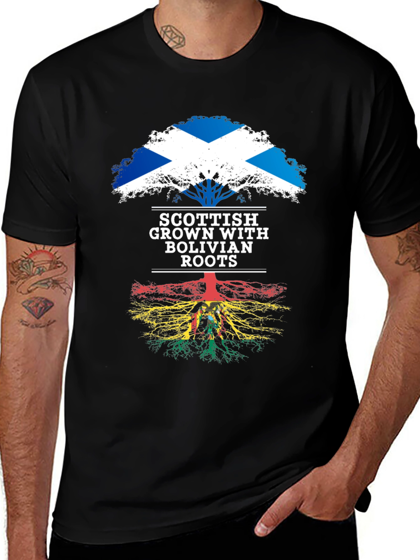 Scottish Grown with Bolivian Roots T-Shirt