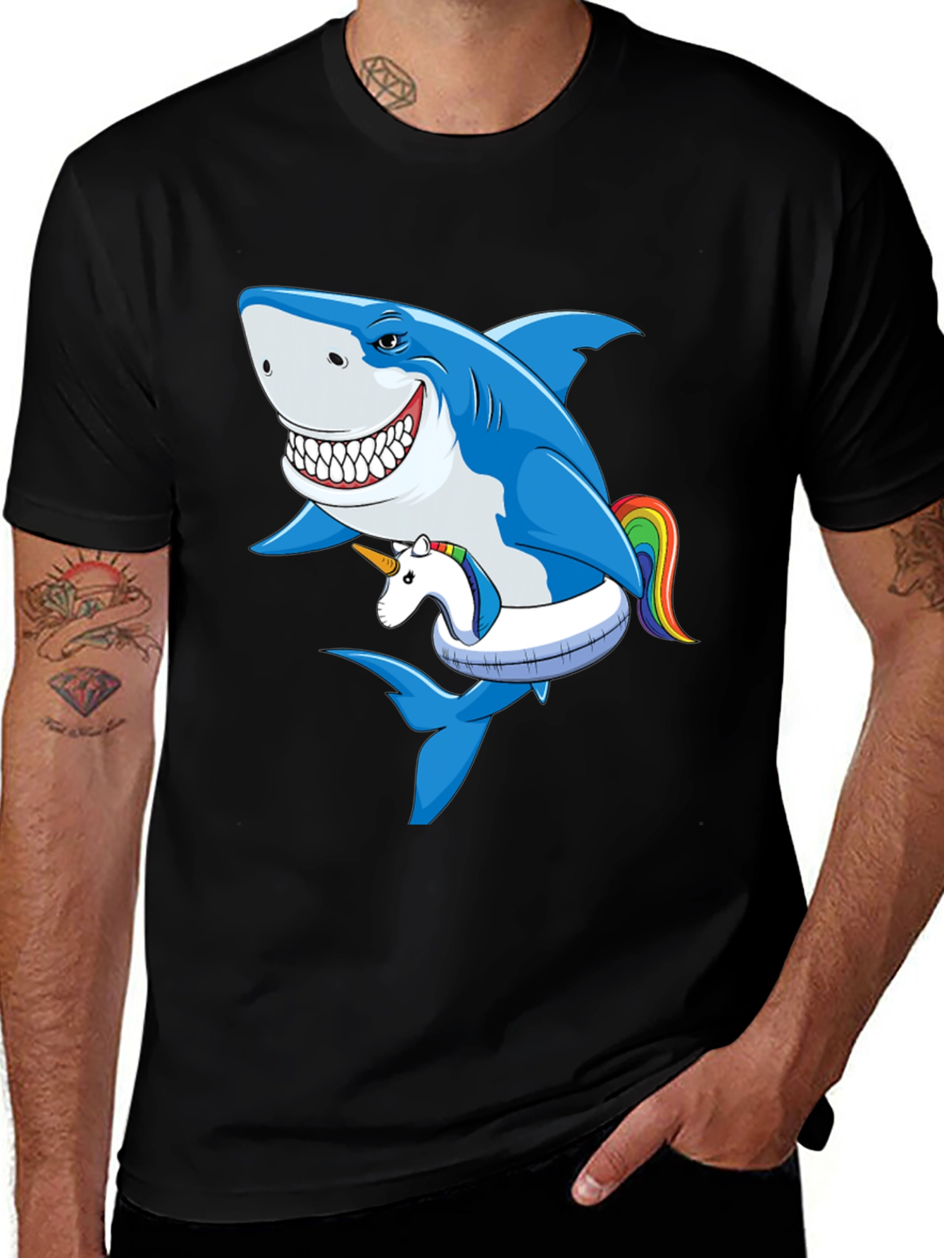 Variant 6 of Shark Unicorn T-Shirt