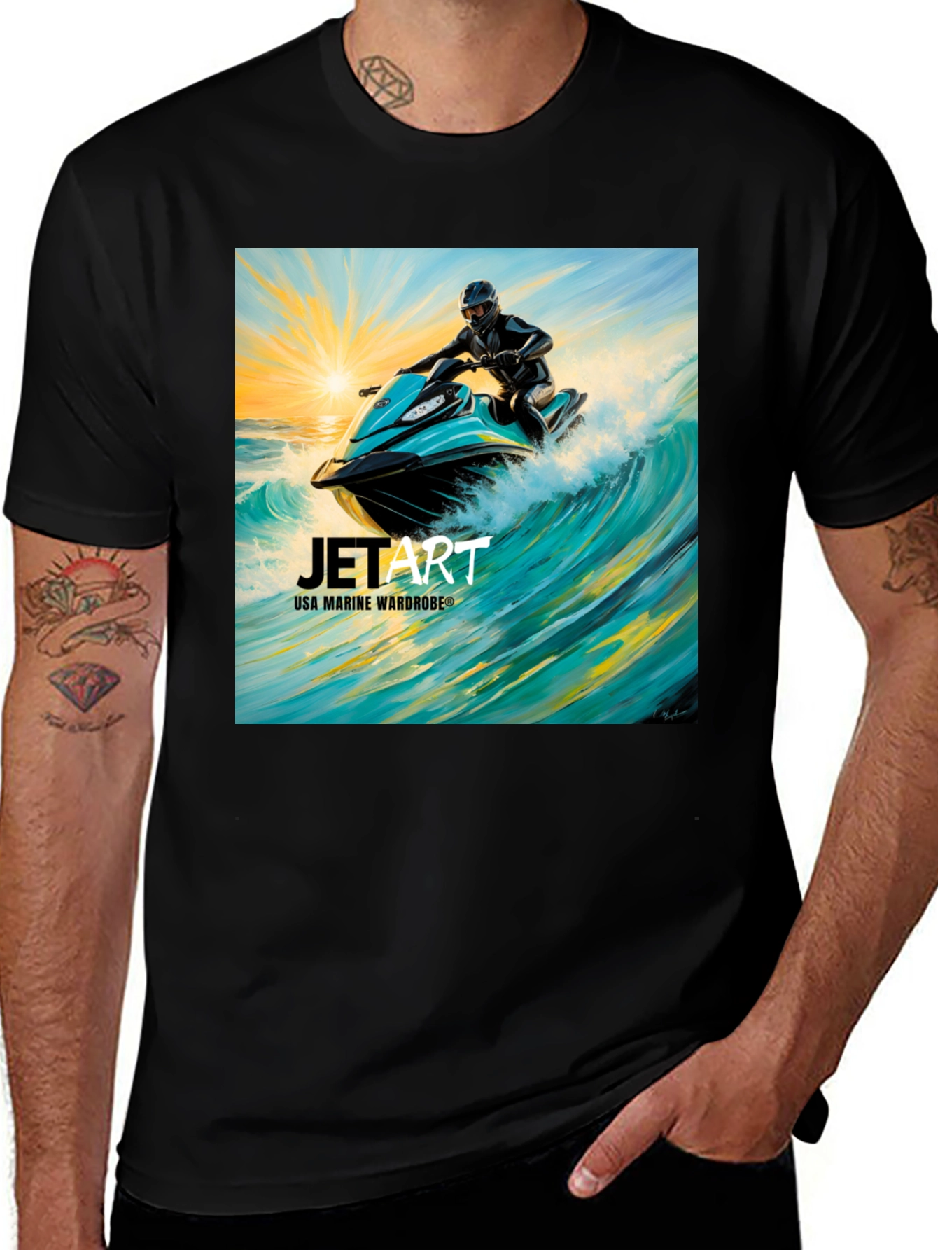 Jet Art T-Shirt - USA Marine Wardrobe