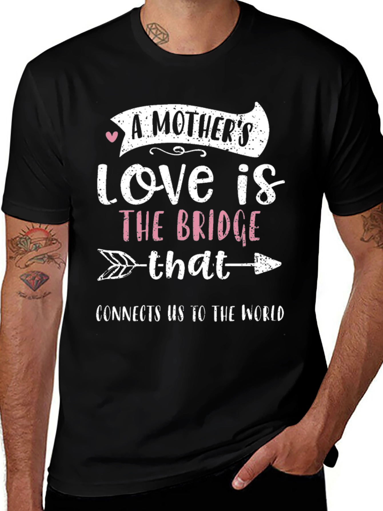 Variant 8 of Mother's Love Bridge Graphic Tee - Black
