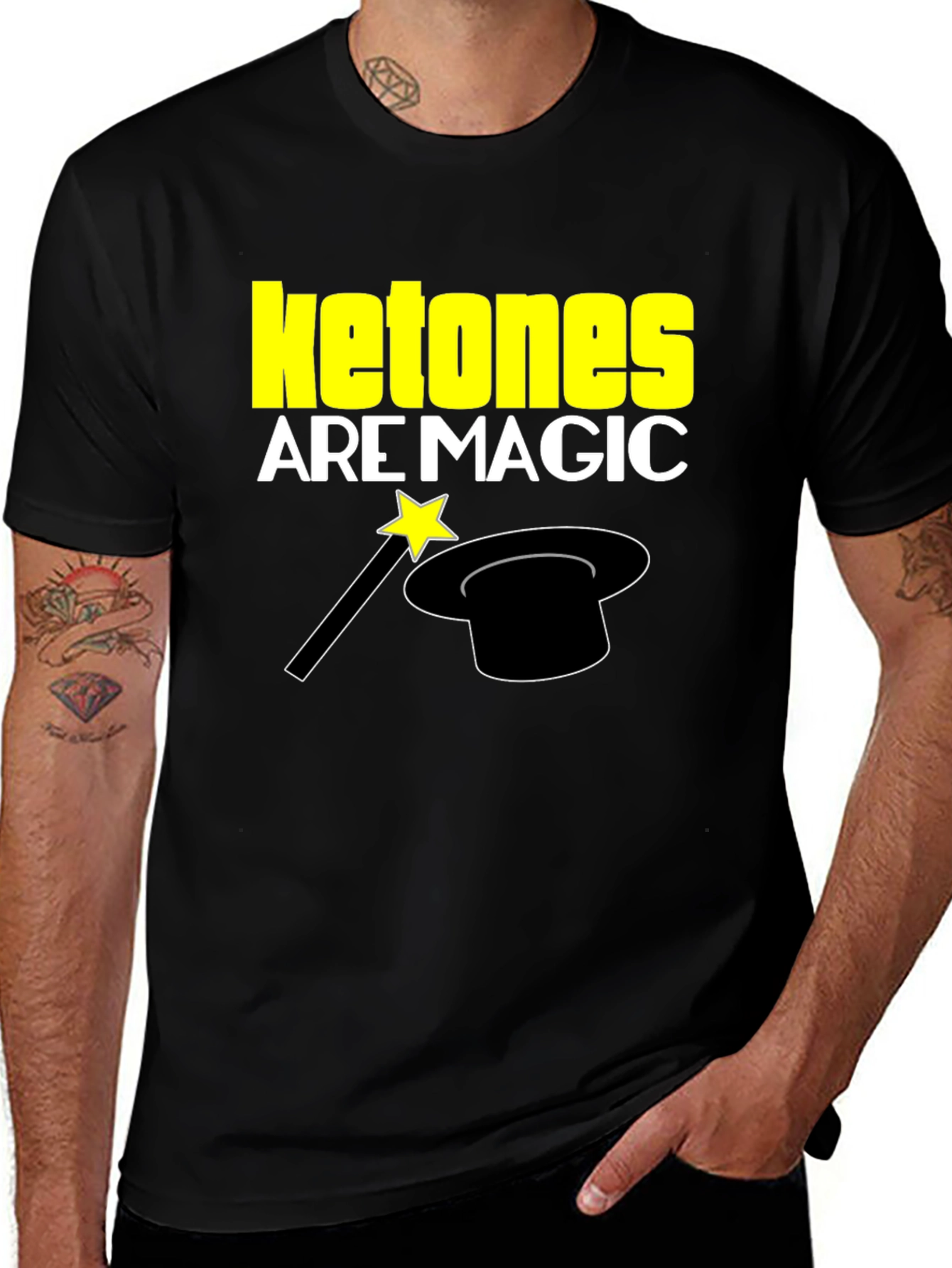 Variant 26 of Ketones Are Magic T-Shirt - Black