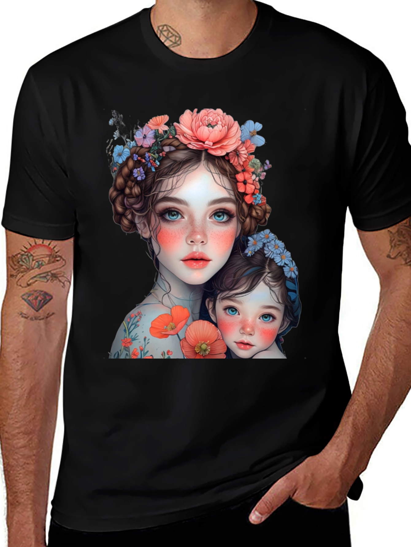 Variant 27 of Floral Mother & Daughter Graphic Tee