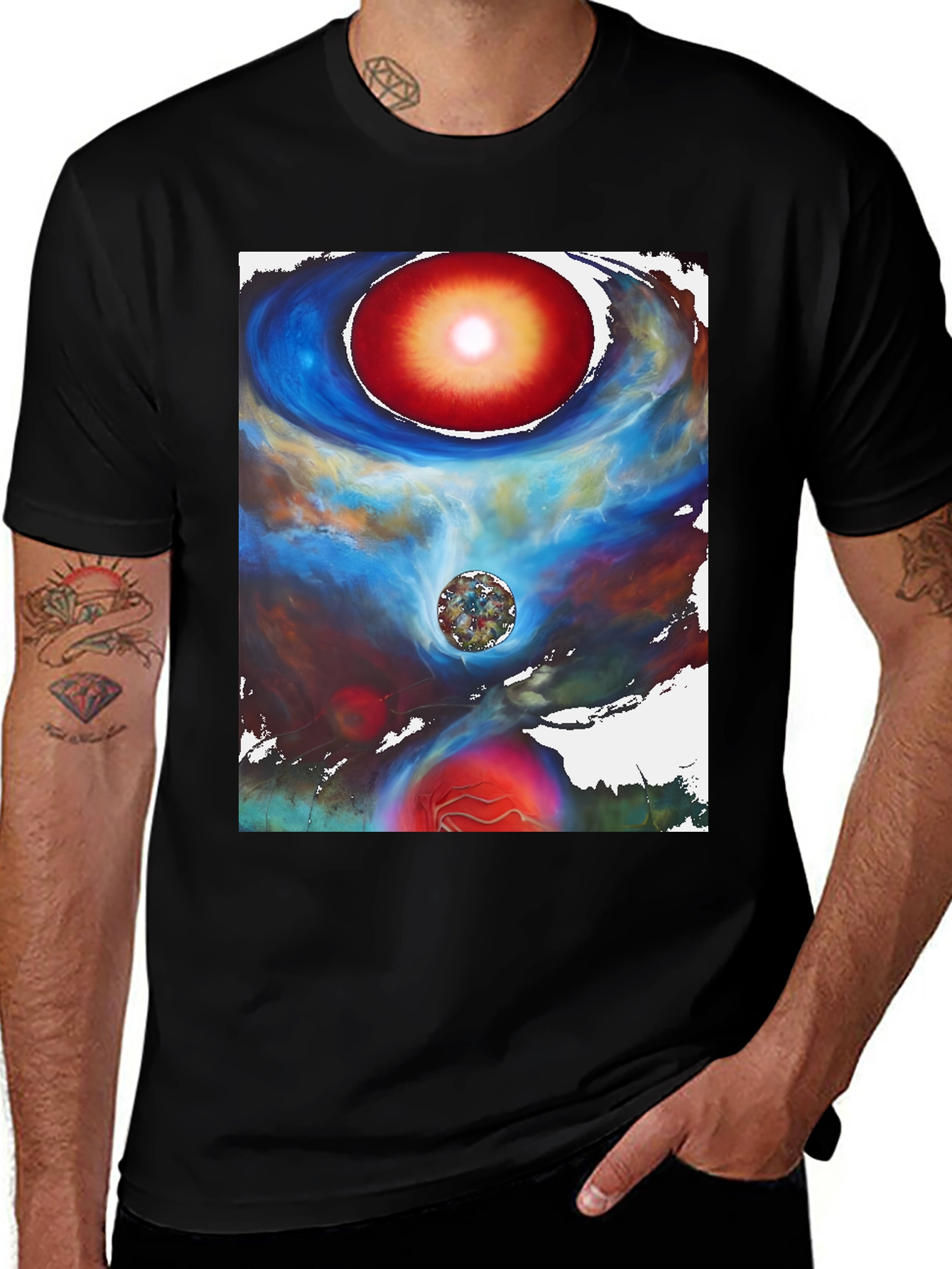 Variant 21 of Cosmic Art T-Shirt - Unique Galaxy Design