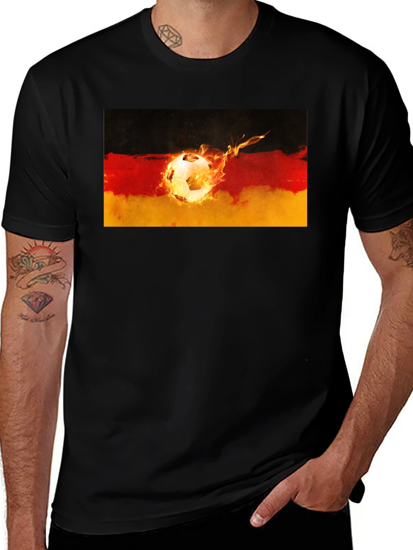 Variant 26 of Germany Soccer Fire T-Shirt
