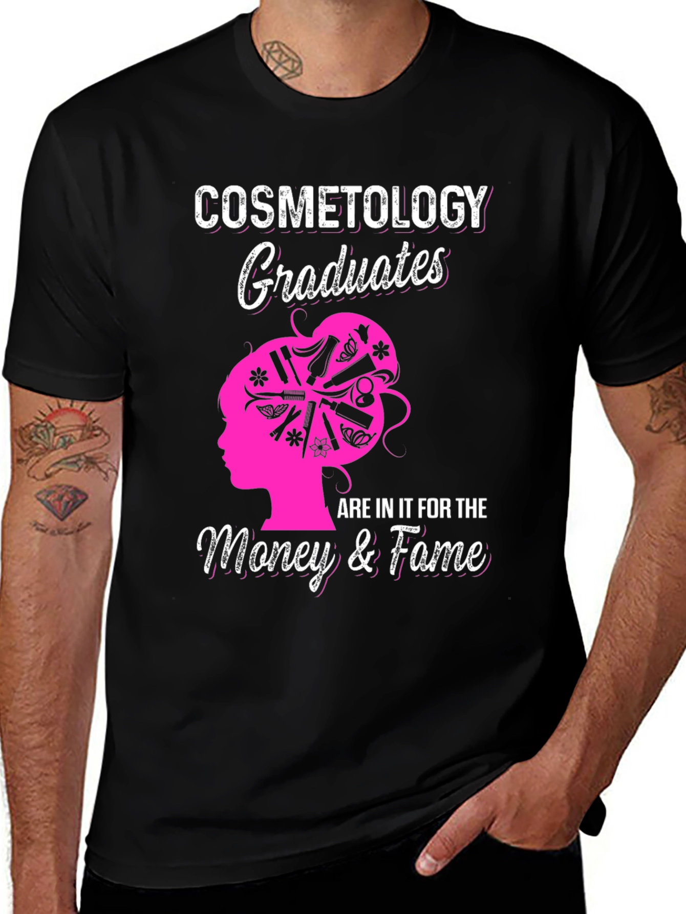 Cosmetology Graduates T-Shirt - Money & Fame Tee