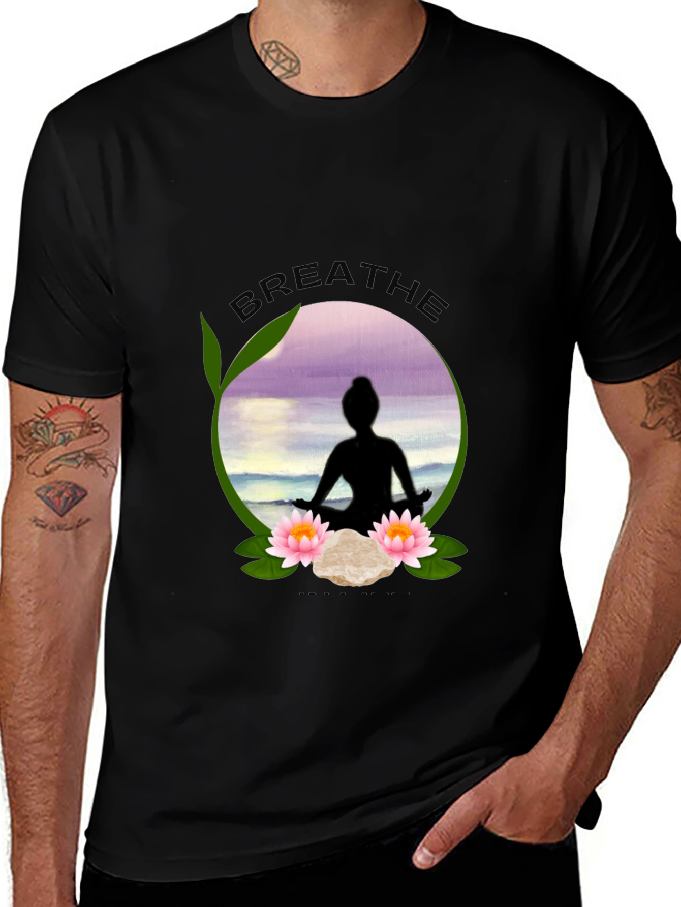 Variant 17 of Breathe Yoga Meditation T-Shirt
