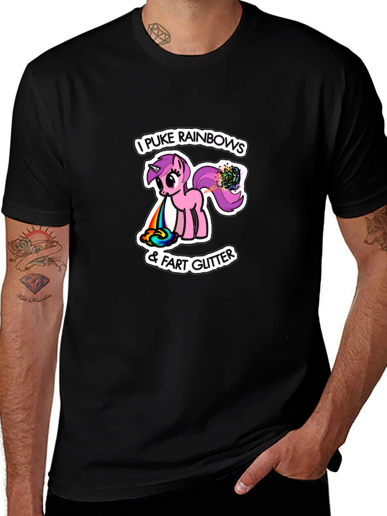 Rainbow Puke & Glitter Fart T-Shirt