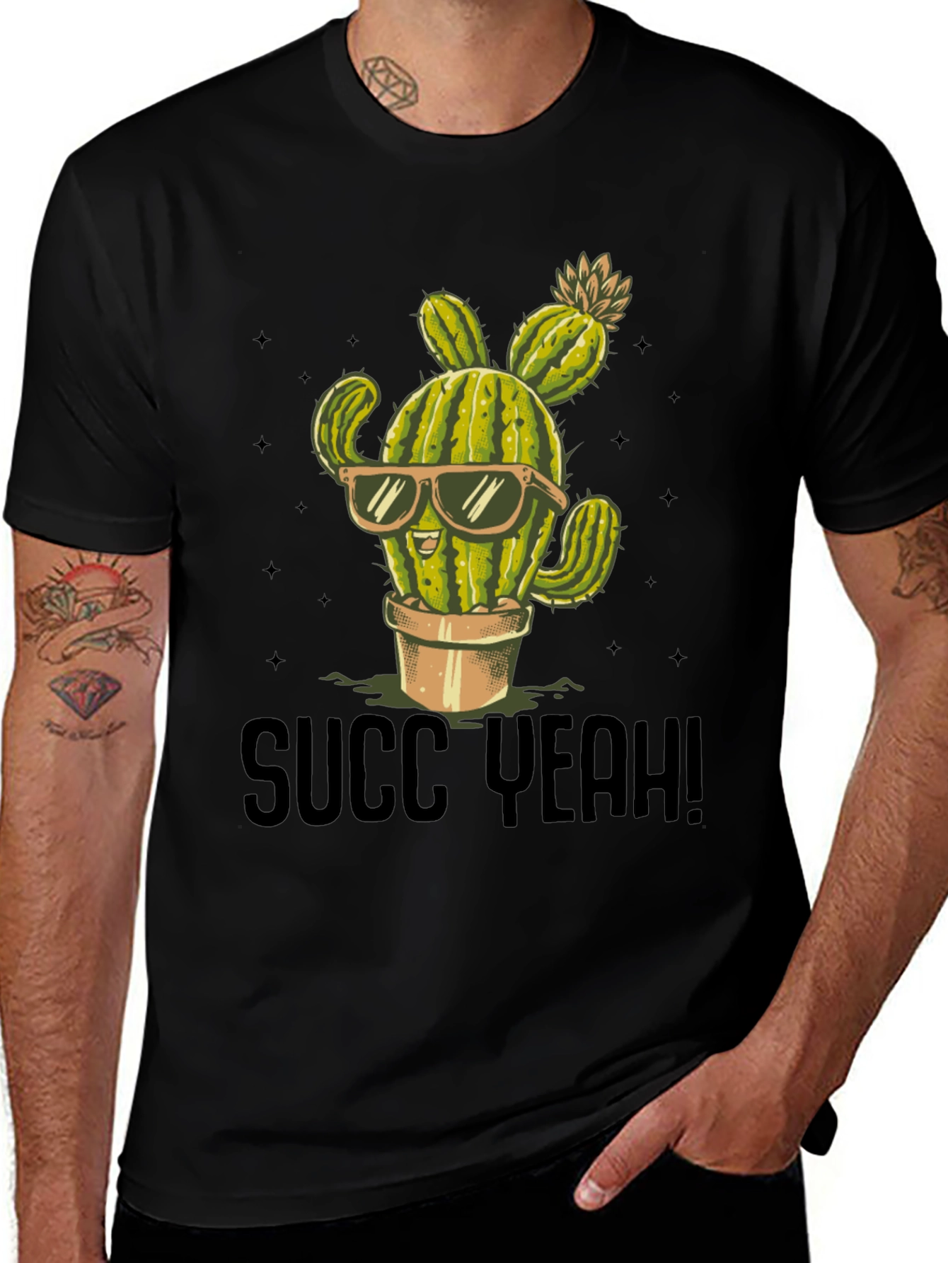 Variant 13 of Succ Yeah! Cactus Graphic T-Shirt - Cool Desert Style