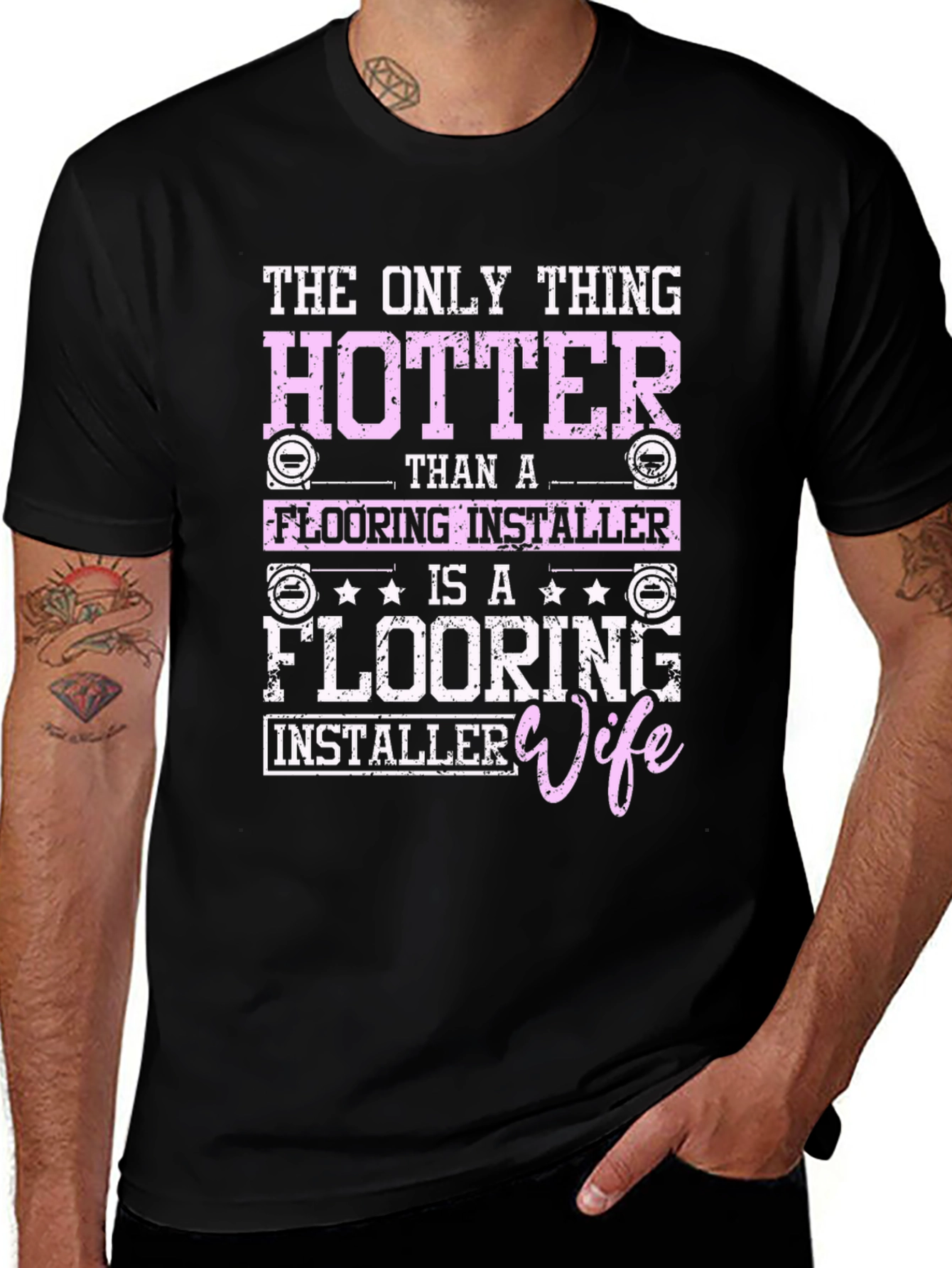 Hotter Flooring Installer Wife Graphic Tee
