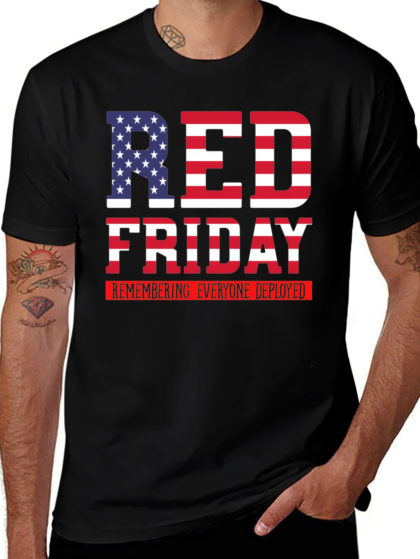 Red Friday - Remembering Everyone Deployed T-Shirt