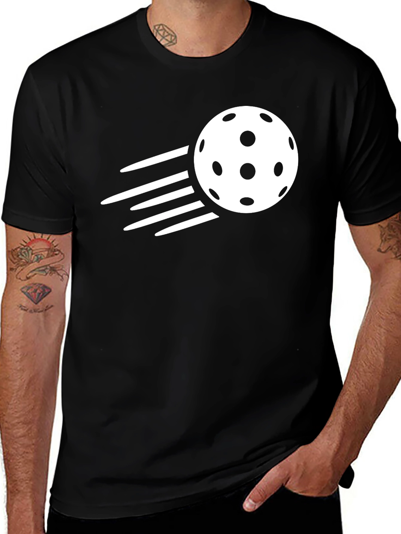 Variant 8 of Pickleball Speed T-Shirt - Black