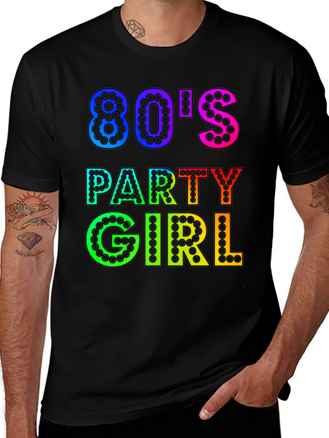 80's Party Girl Graphic T-Shirt