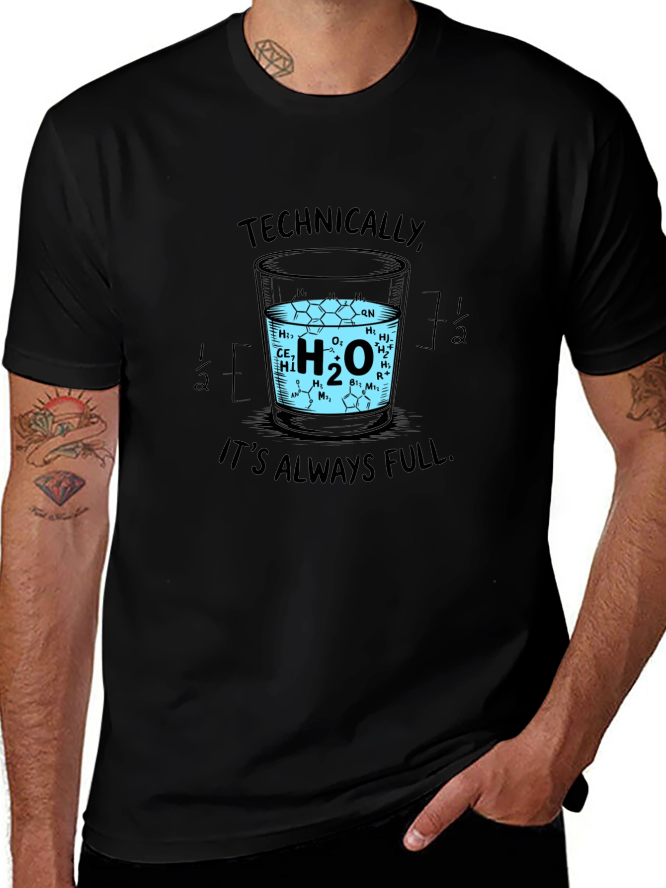 Variant 6 of Technically Full H2O Science T-Shirt