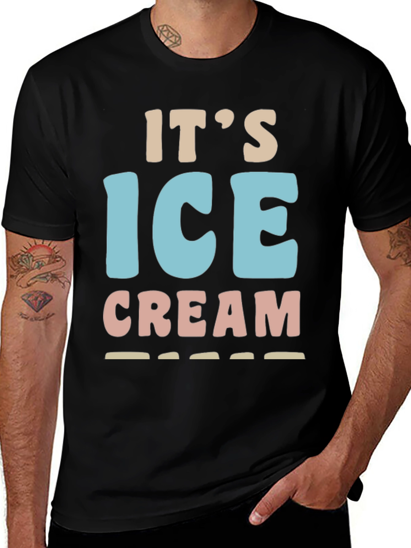 Variant 5 of It's Ice Cream T-Shirt - Fun Dessert Tee