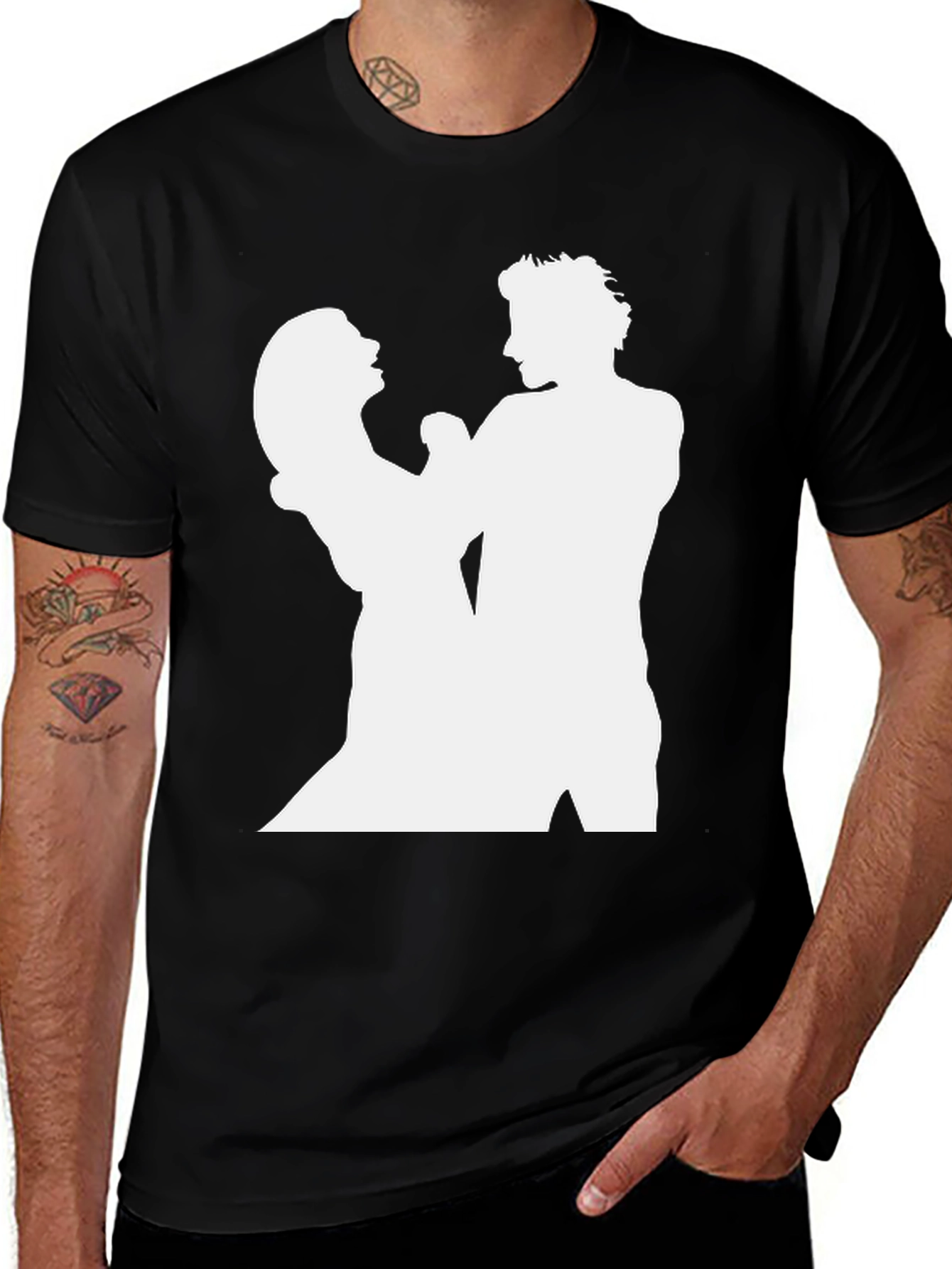 Variant 3 of Dirty Dancing Silhouette Black T-Shirt