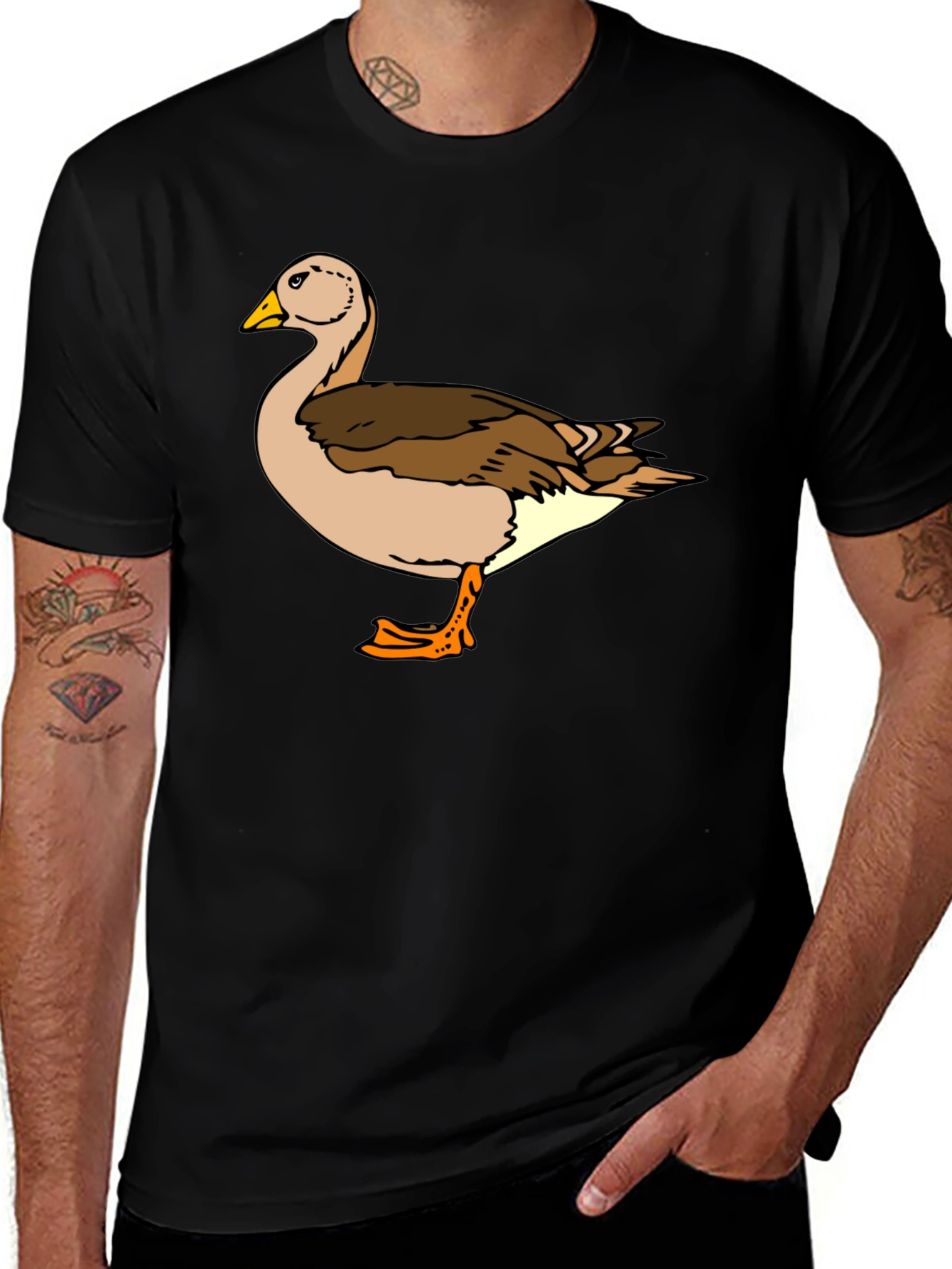 Variant 25 of Duck Graphic T-Shirt - Unique Design