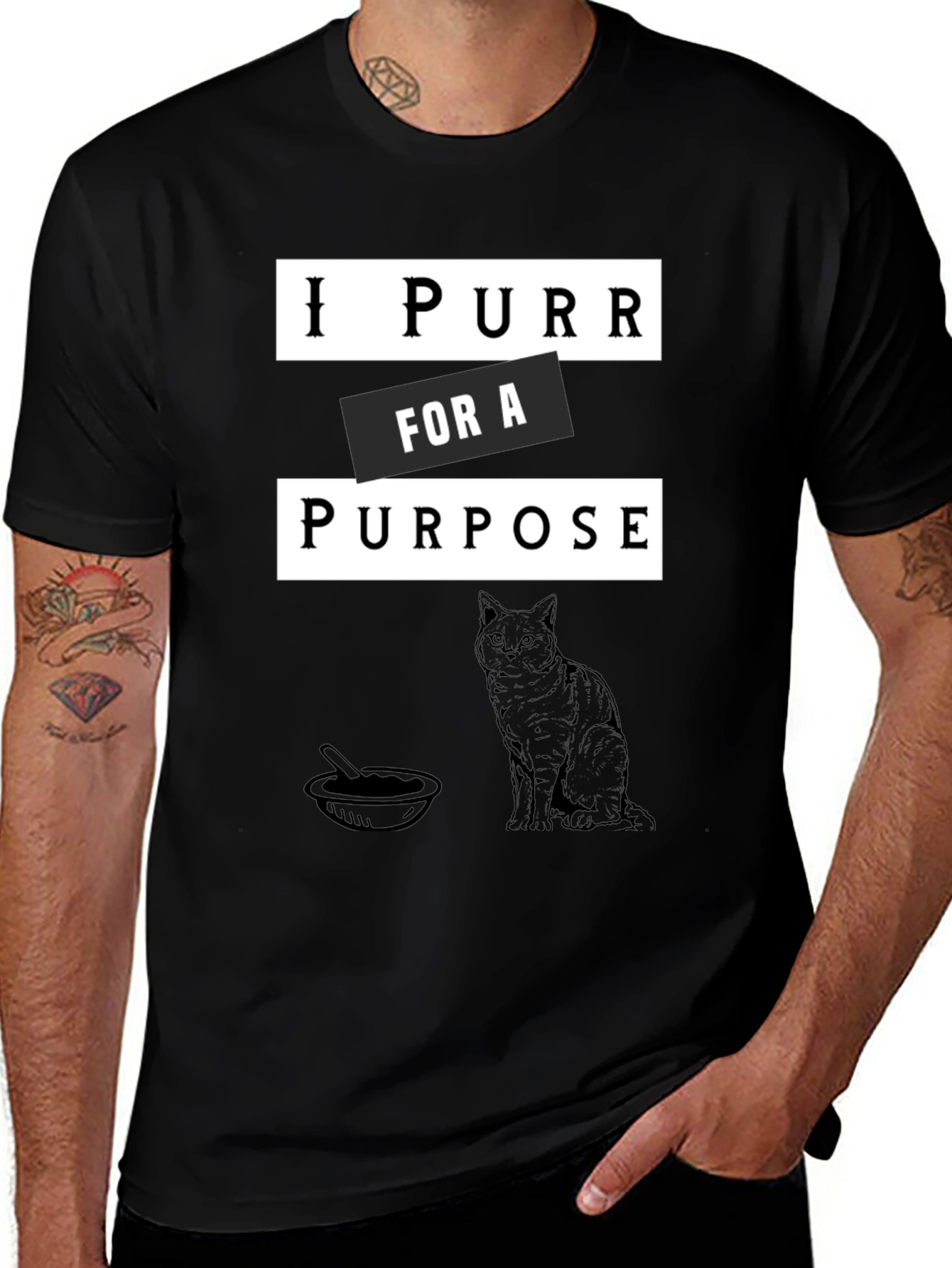 Variant 13 of I Purr for a Purpose Cat Lover's T-Shirt