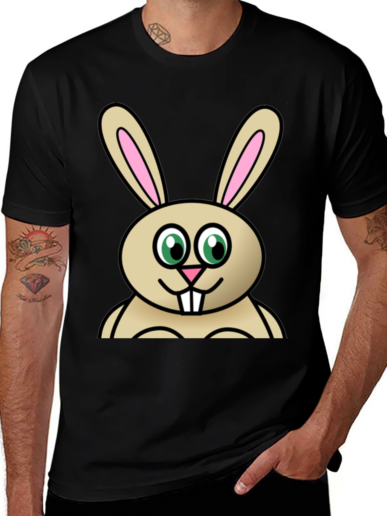 Variant 6 of Funny Bunny Graphic Tee - Easter Ready!