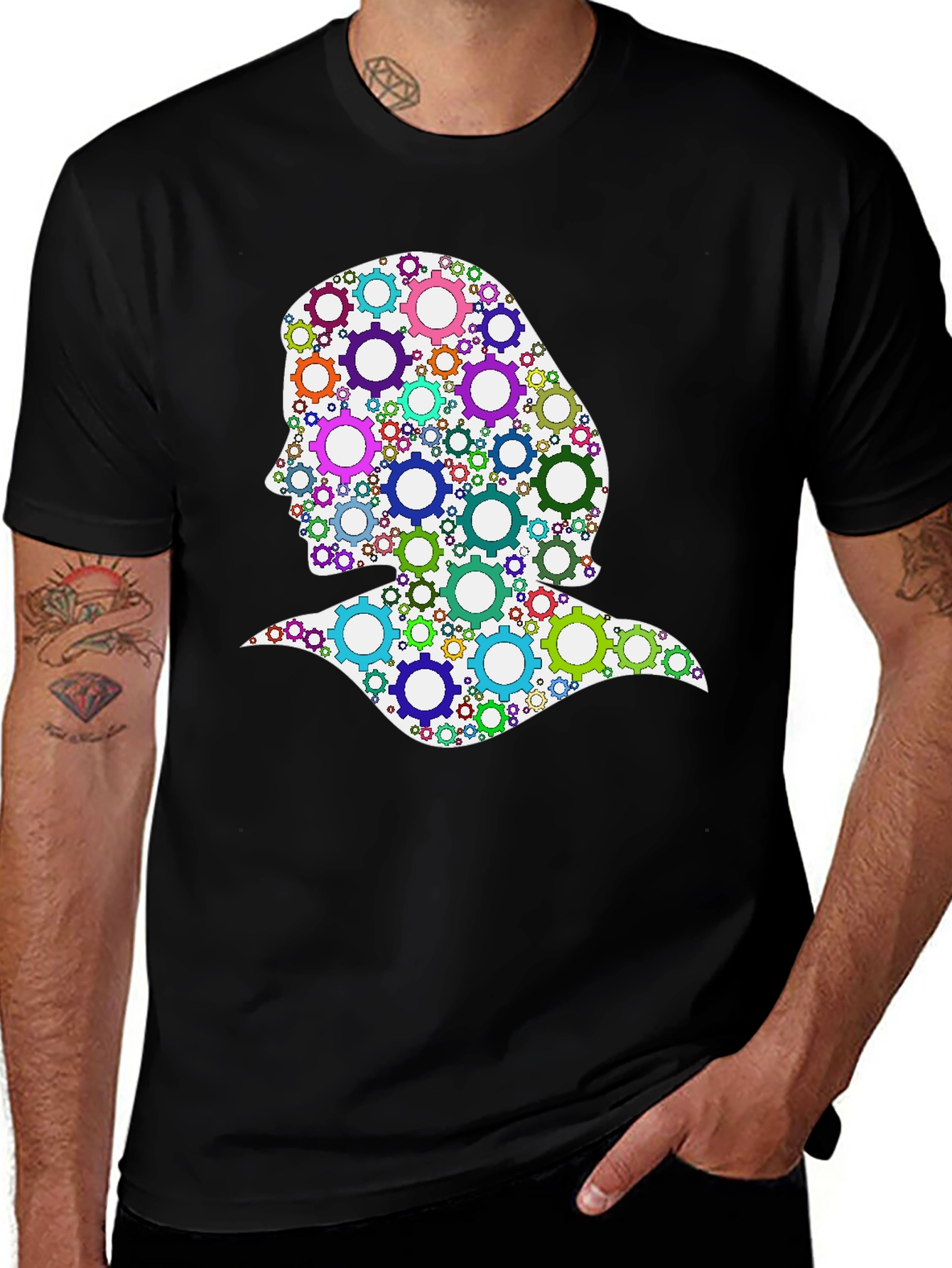 Variant 10 of Gear Mind T-Shirt - Creative Thinking Tee