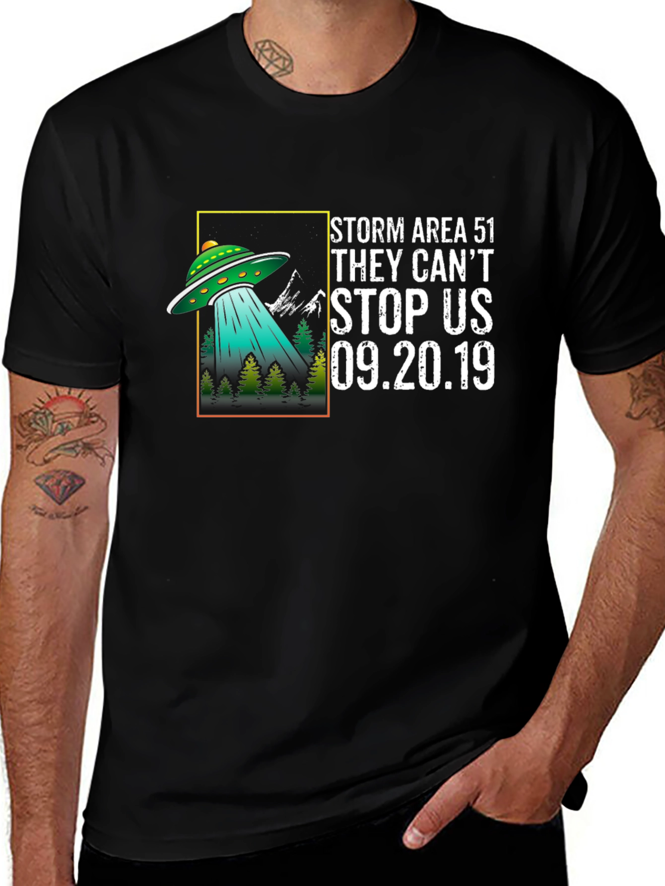 Variant 25 of Storm Area 51 UFO Graphic T-Shirt