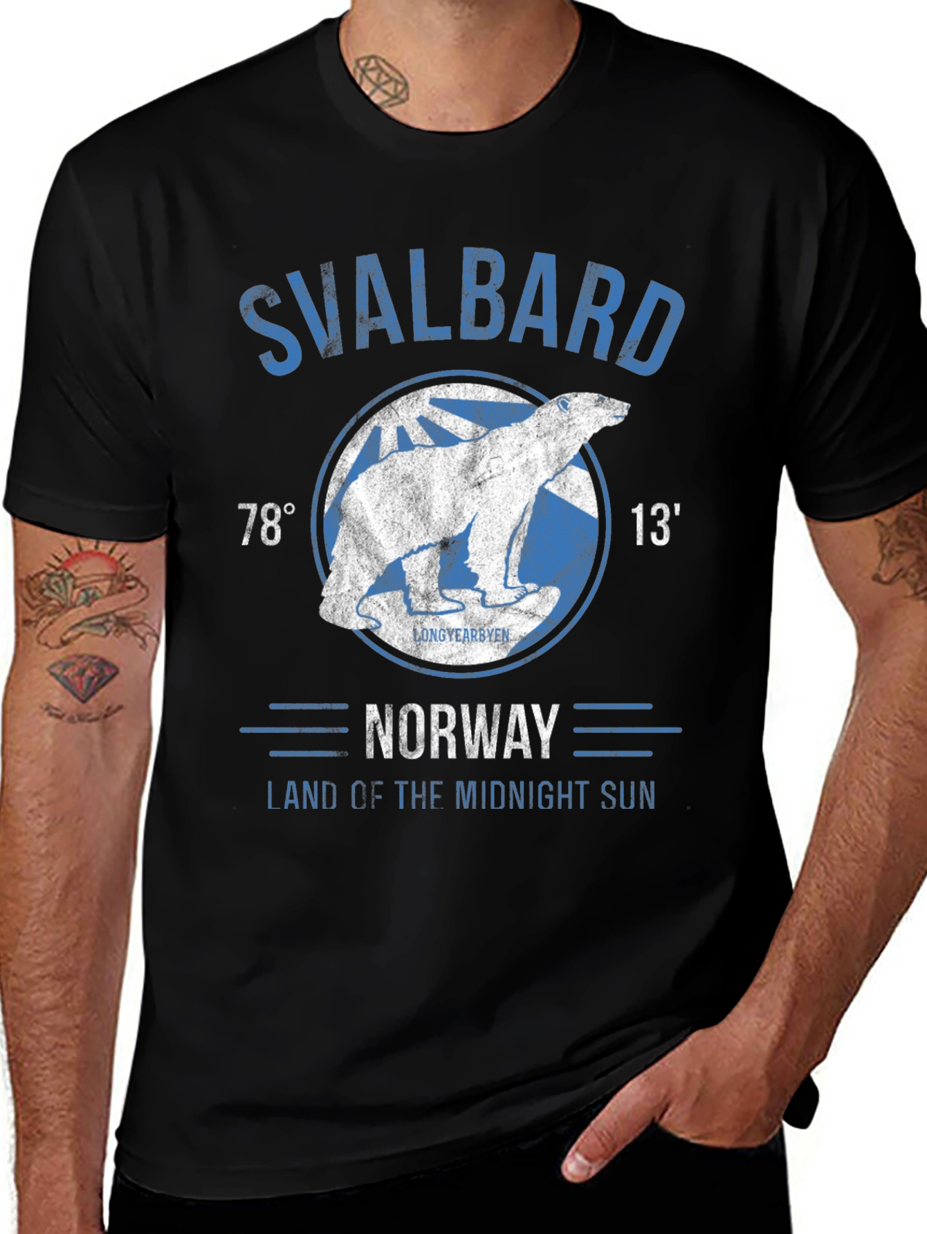 Svalbard Norway Polar Bear Graphic T-Shirt