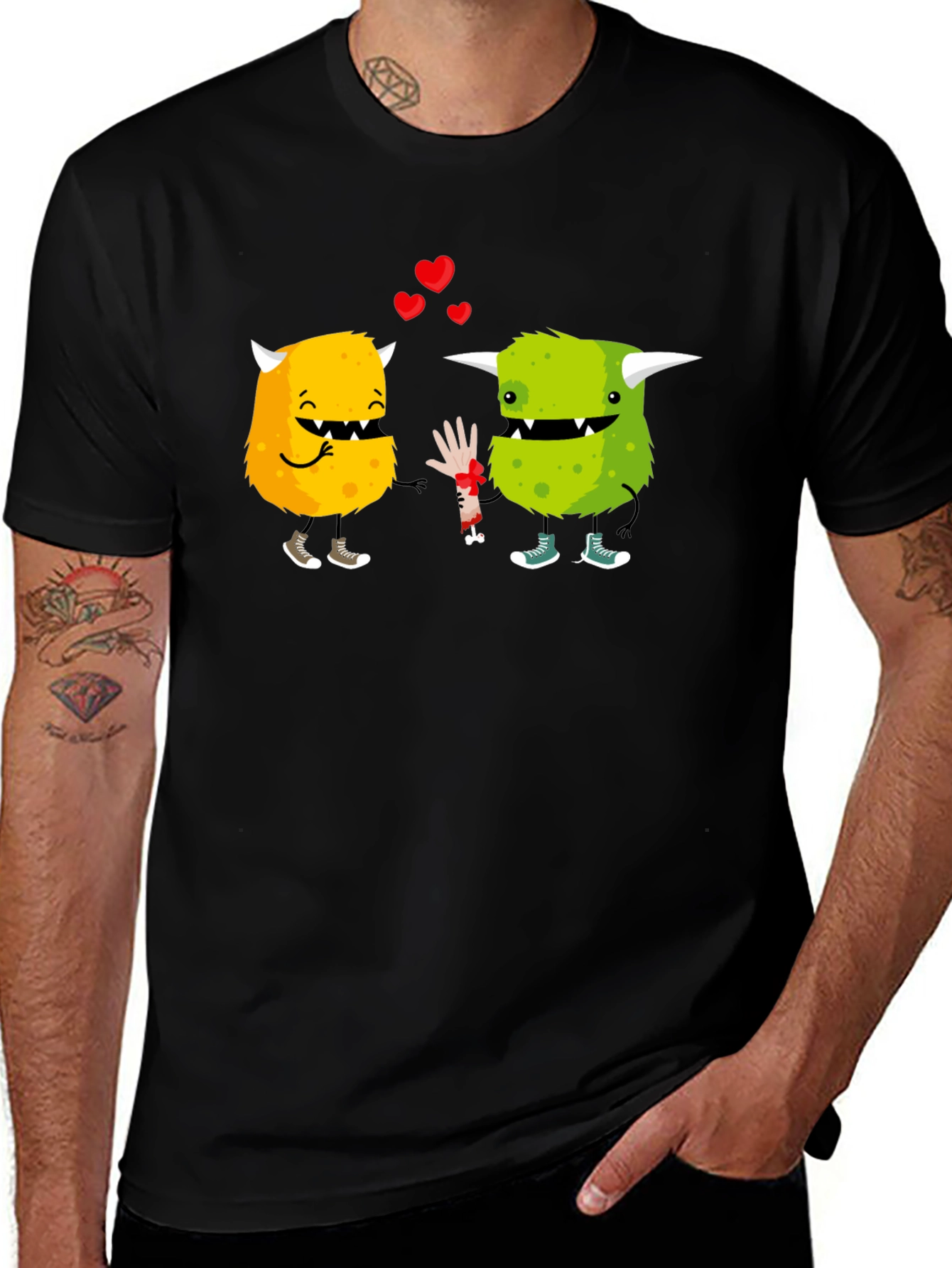 Monster Love Graphic Tee - Black
