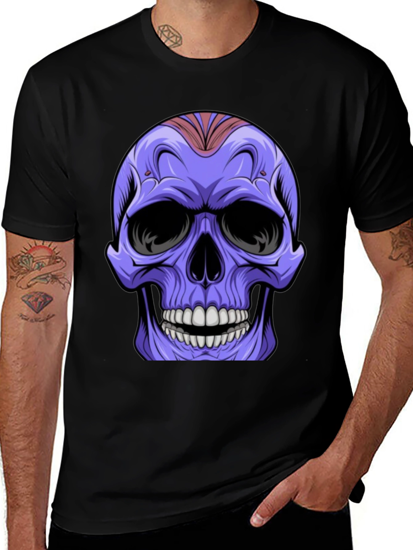 Variant 26 of Skull Graphic T-Shirt - Cool & Edgy Design