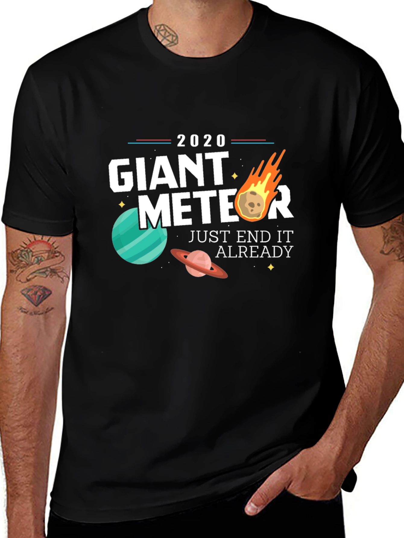Variant 27 of Giant Meteor 2020 T-Shirt - End It Already!