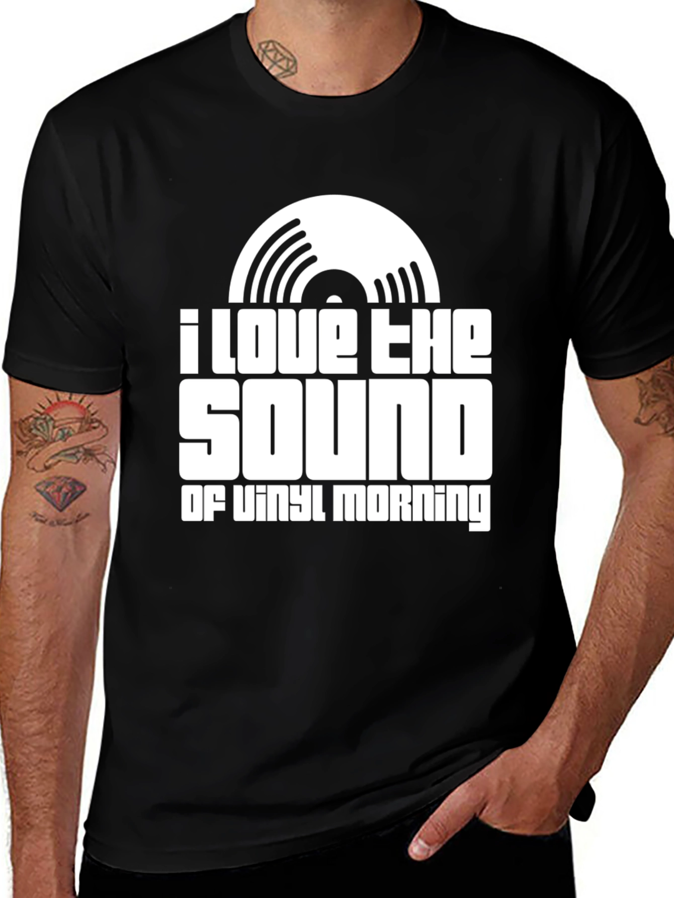 Variant 29 of I Love The Sound of Vinyl Morning T-Shirt