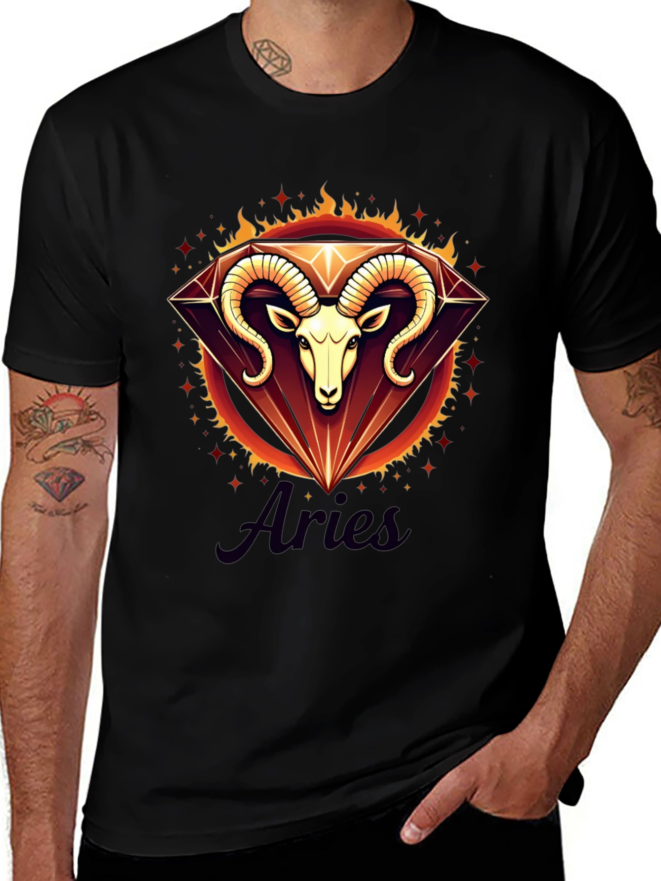 Variant 11 of Aries Zodiac Graphic Tee