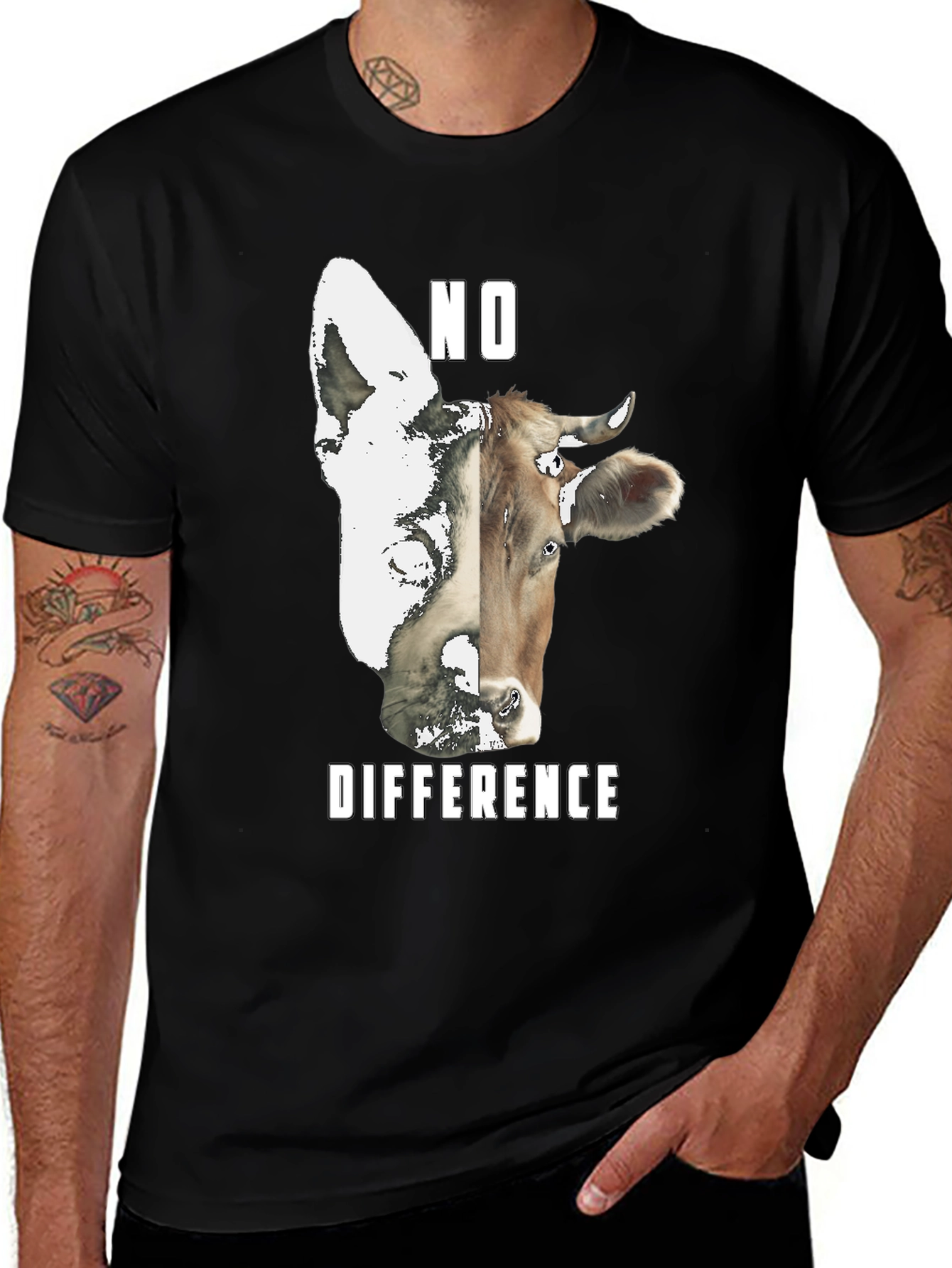 Variant 20 of Vegan 'No Difference' T-Shirt