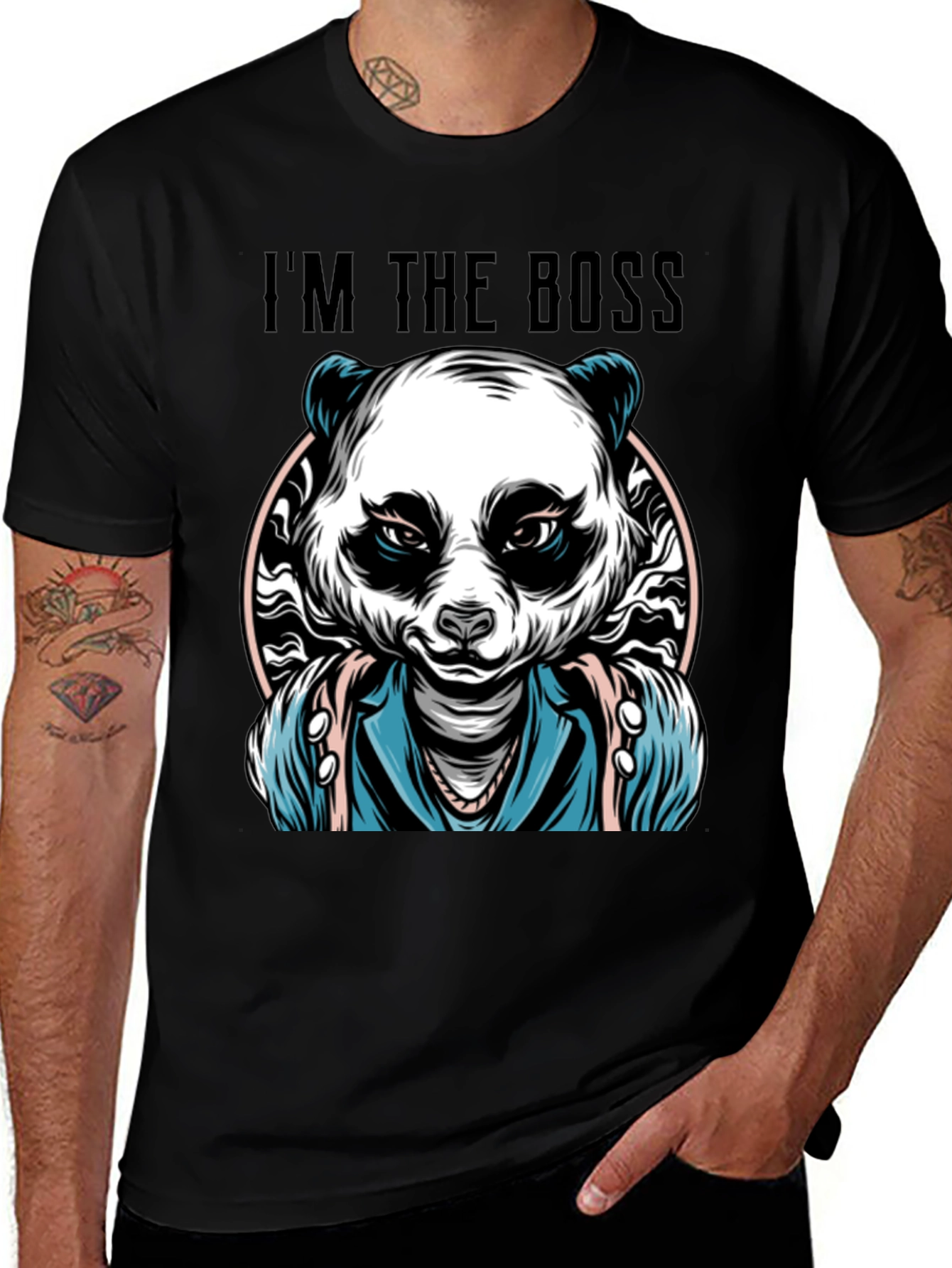 Variant 8 of I'm The Boss Panda T-Shirt
