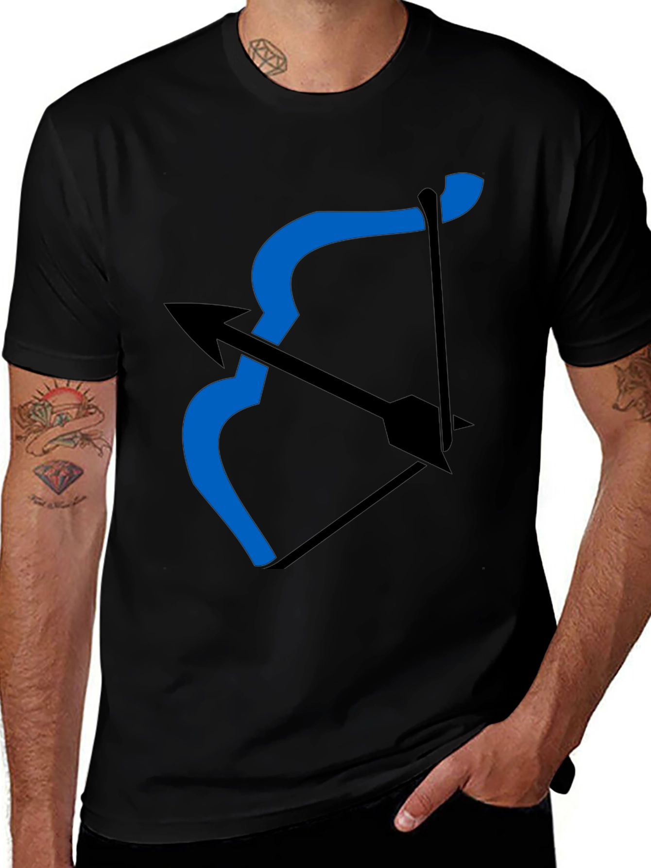 Variant 19 of Archer Bow T-Shirt - Black Graphic Tee
