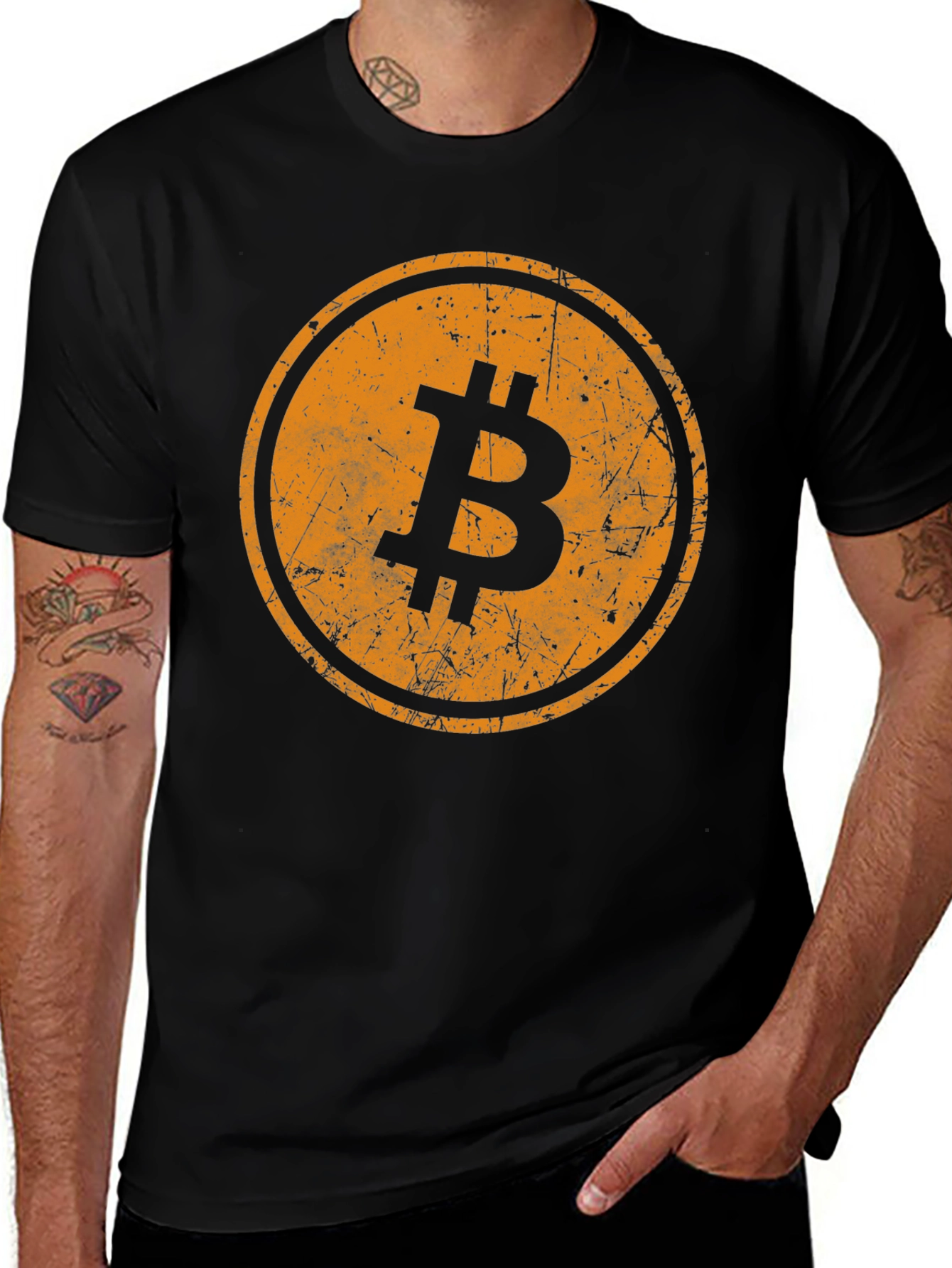Variant 23 of Bitcoin Logo Black T-Shirt - Crypto Currency Tee