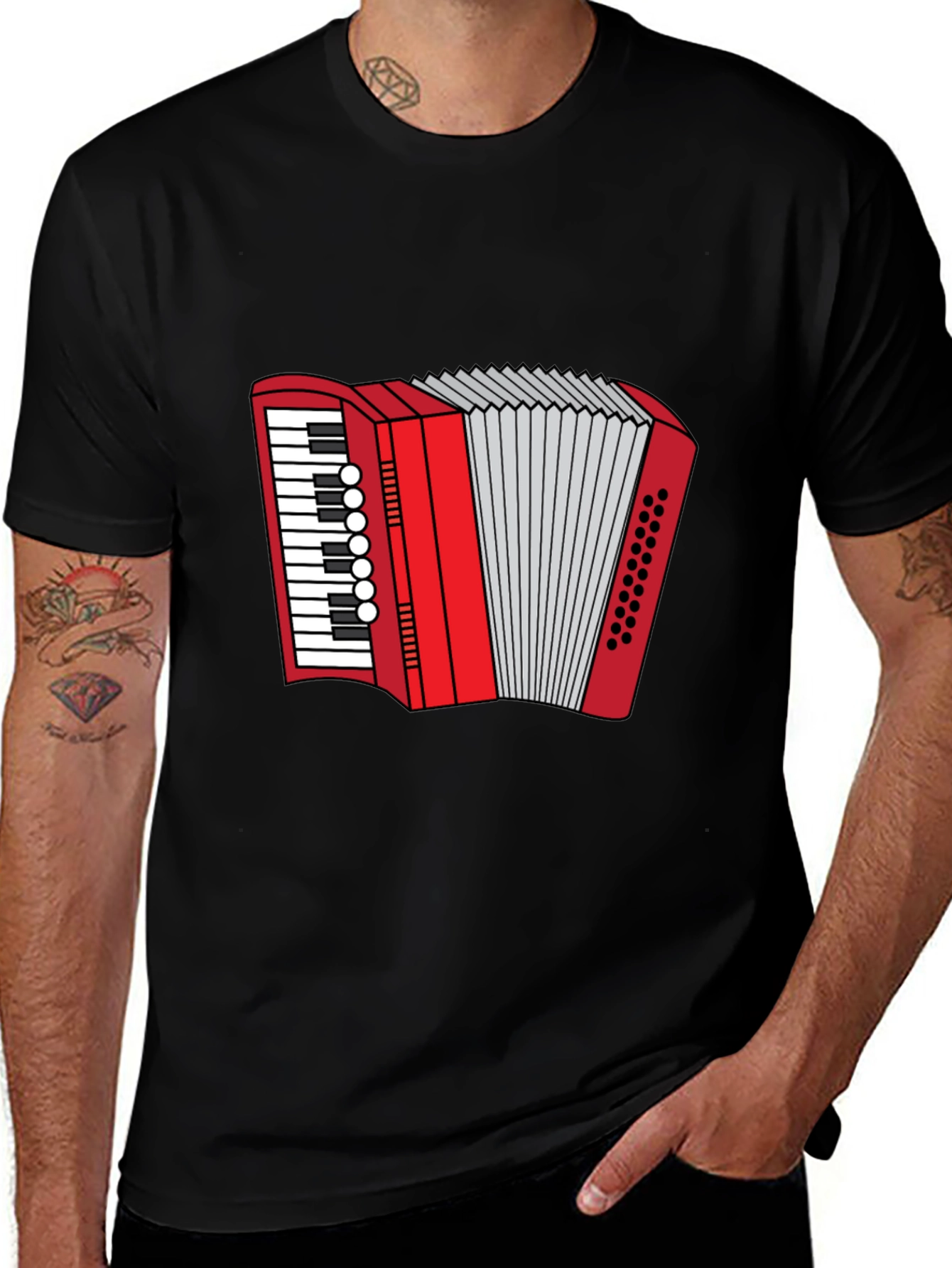 Variant 3 of Accordion T-Shirt - Music Lover Tee