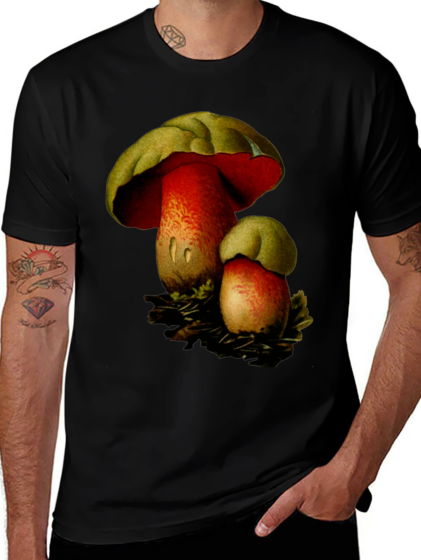 Mushroom Print T-Shirt
