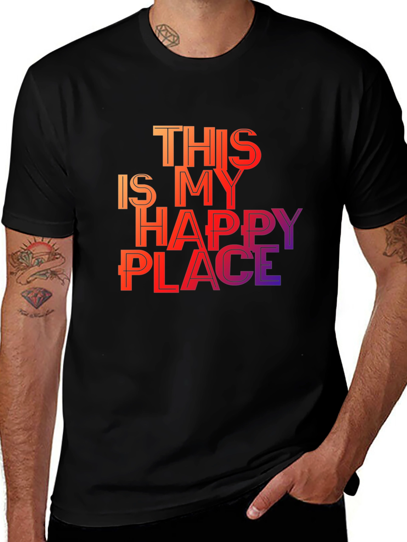 Variant 27 of Happy Place Graphic T-Shirt - Unisex