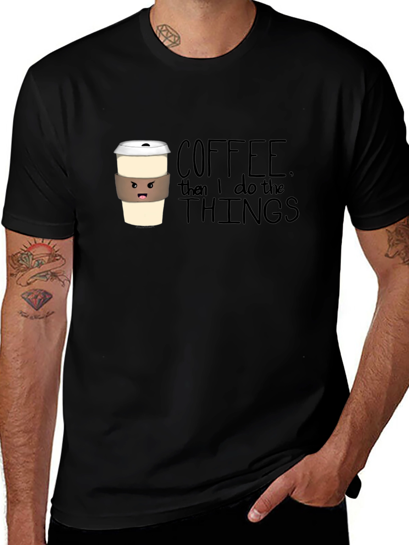Variant 19 of Coffee Then I Do the Things Graphic Tee