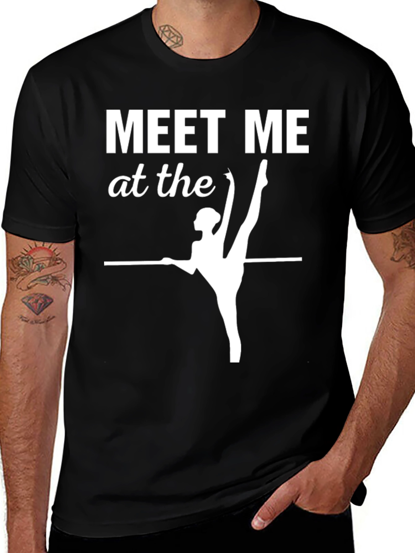 Variant 8 of Meet Me at the Barre T-Shirt - Dancer Tee