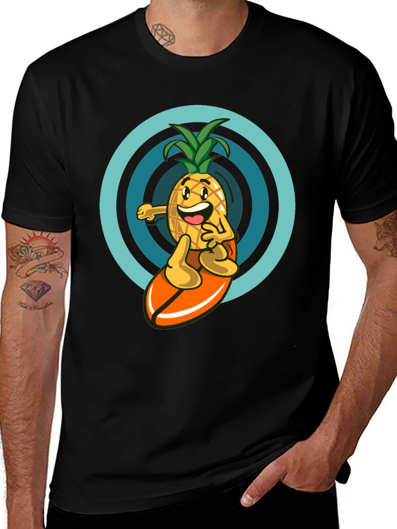 Variant 8 of Pineapple Surfer Graphic Tee