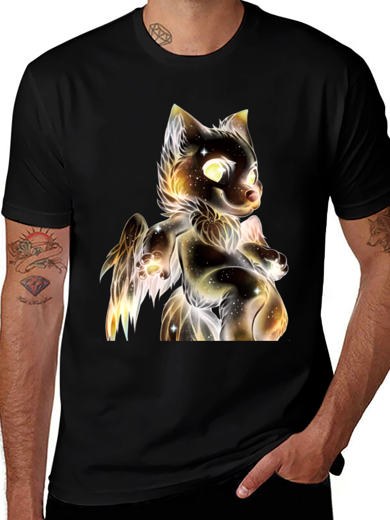 Galaxy Cat Graphic T-Shirt