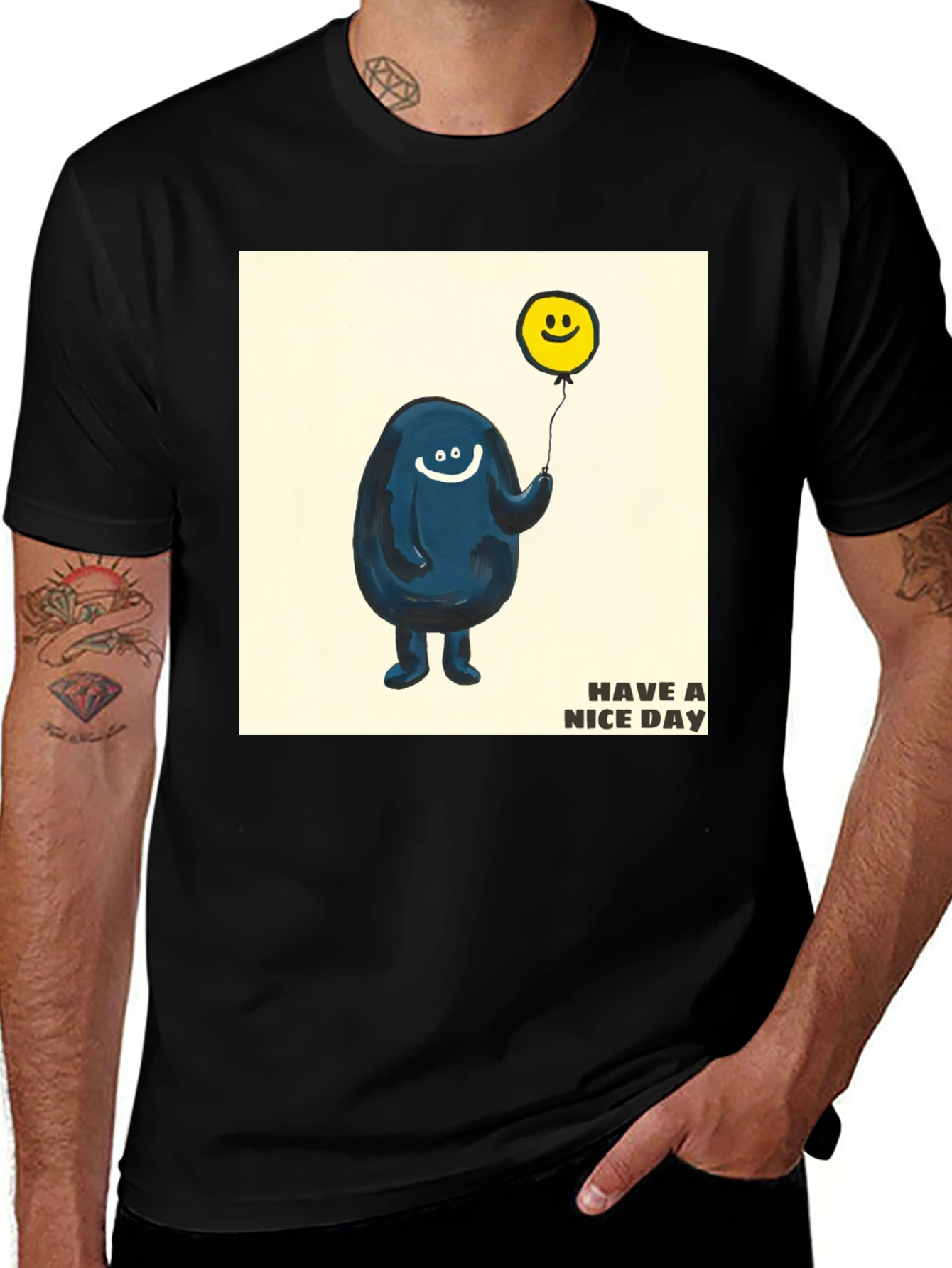 Variant 19 of Have A Nice Day T-Shirt, Black
