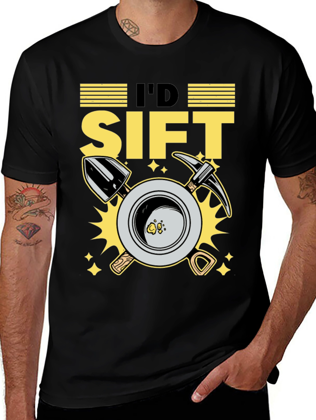 Variant 11 of I'd Sift Gold Miner T-Shirt - Prospecting Tee