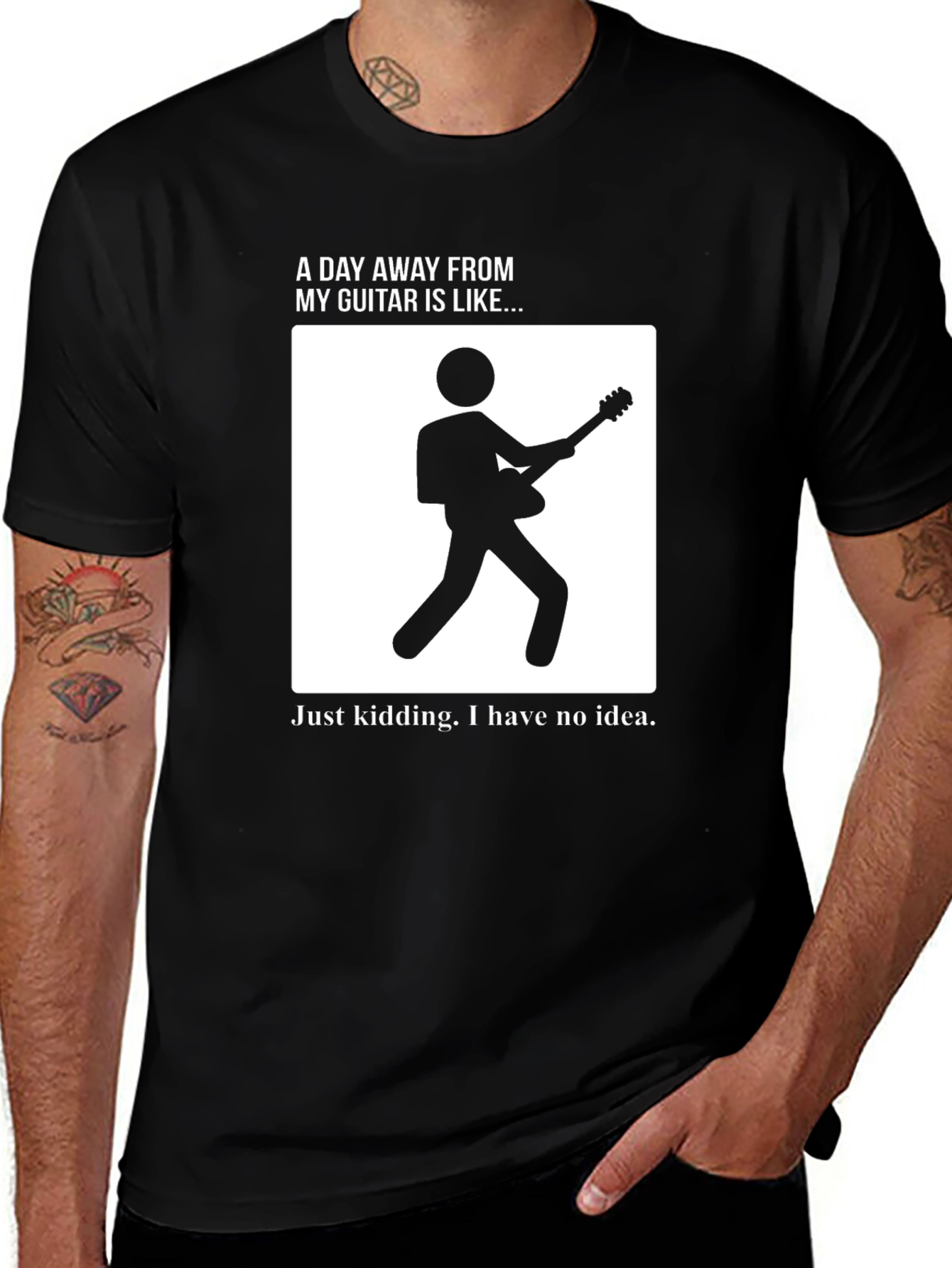 Variant 4 of Guitar Lover's Tee - Funny Graphic T-Shirt