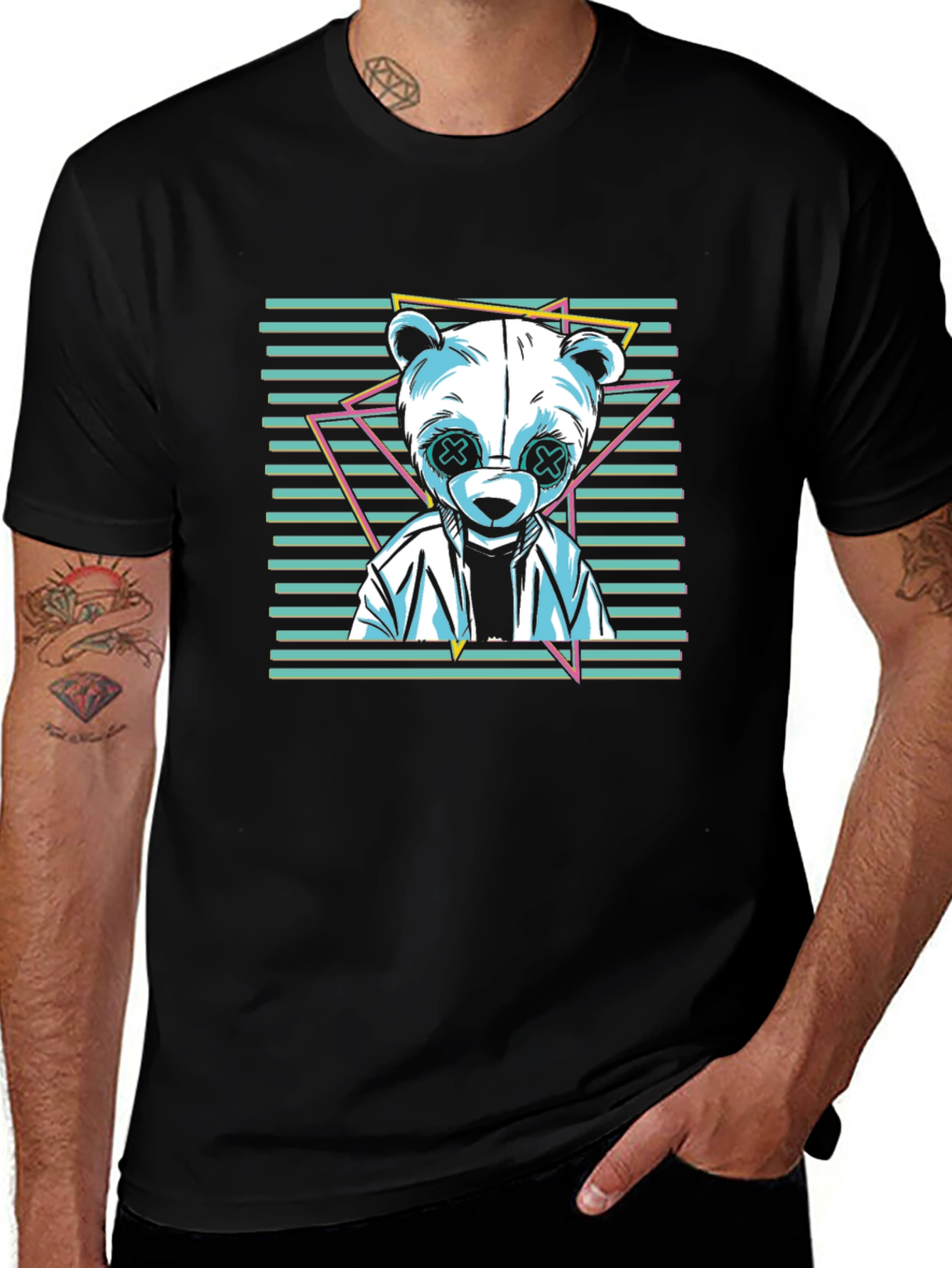 Variant 23 of Trendy Panda Graphic Tee - Cool Casual Wear
