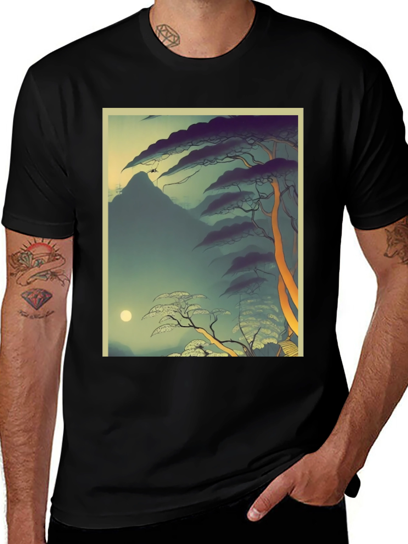 Variant 24 of Artistic Landscape Graphic Tee